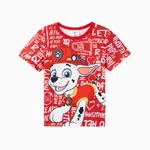 Patrulla de cachorros Niño pequeño Unisex Infantil Manga corta Camiseta Rojo
