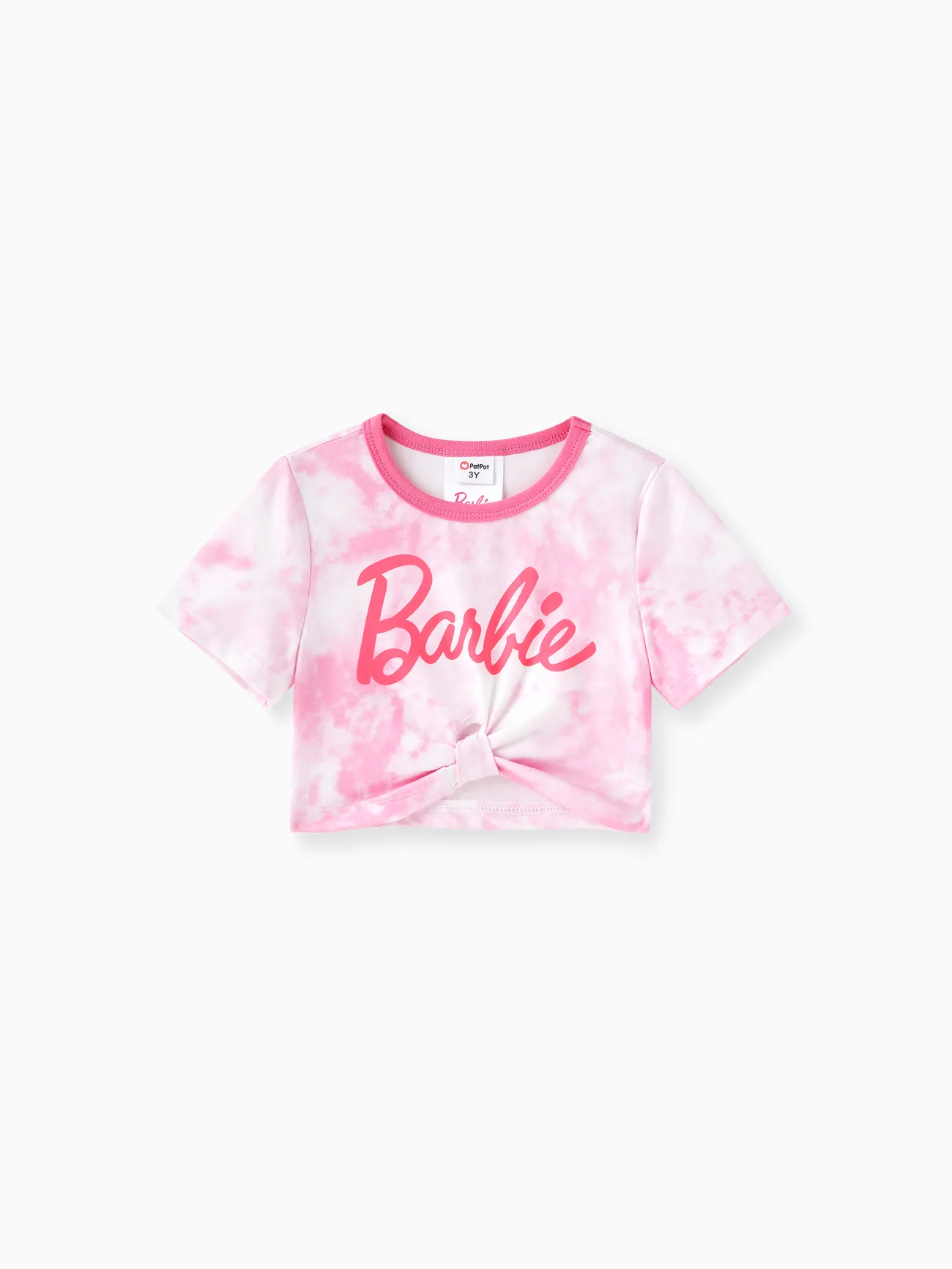 

Barbie 1pc Toddler/Kids Girls Alphabet Print Short-sleeve T-Shirt