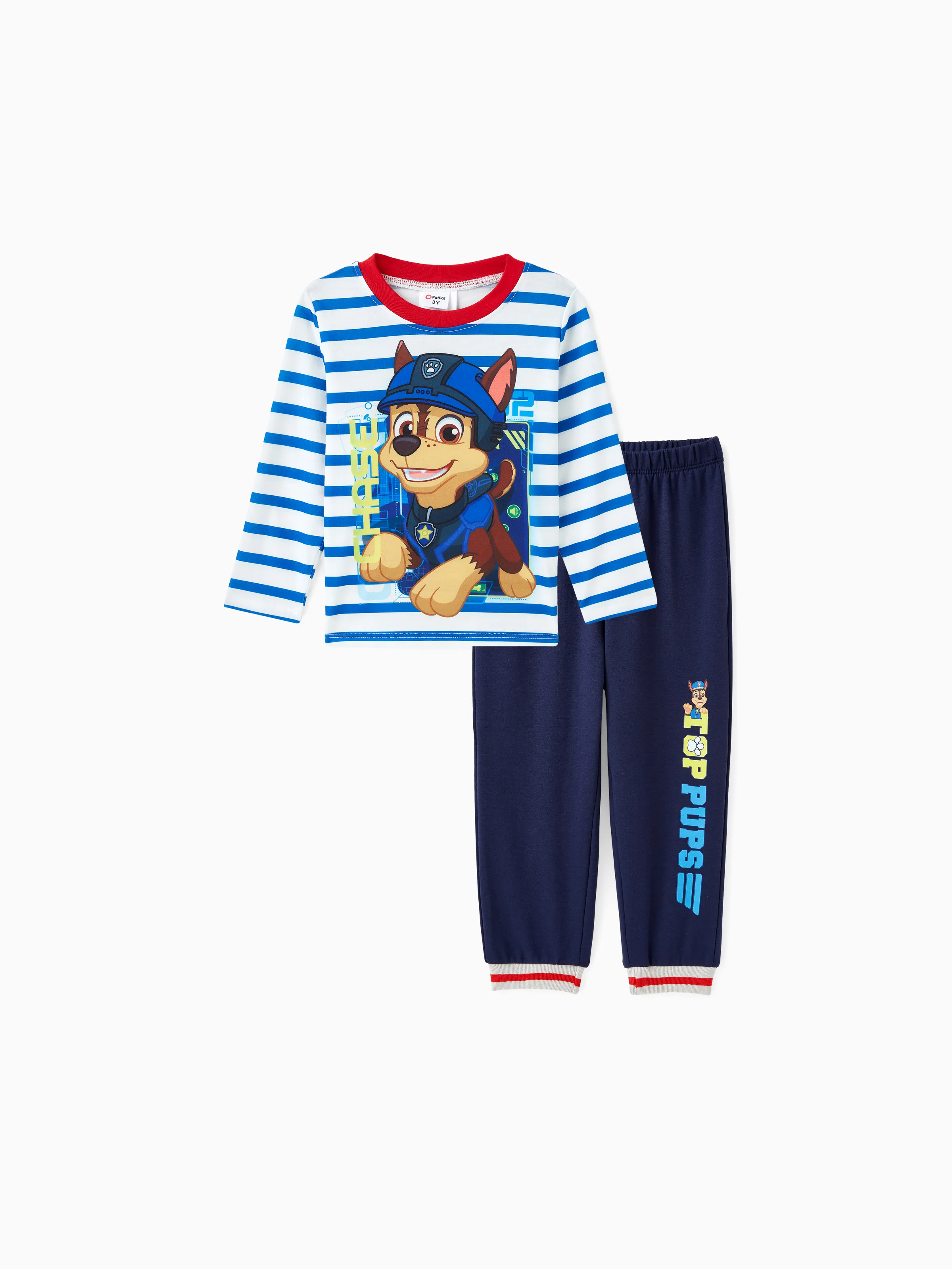 

PAW Patrol Toddler Boy Chase Embroidered Character Jacket or Sweatshirt and Pants Set