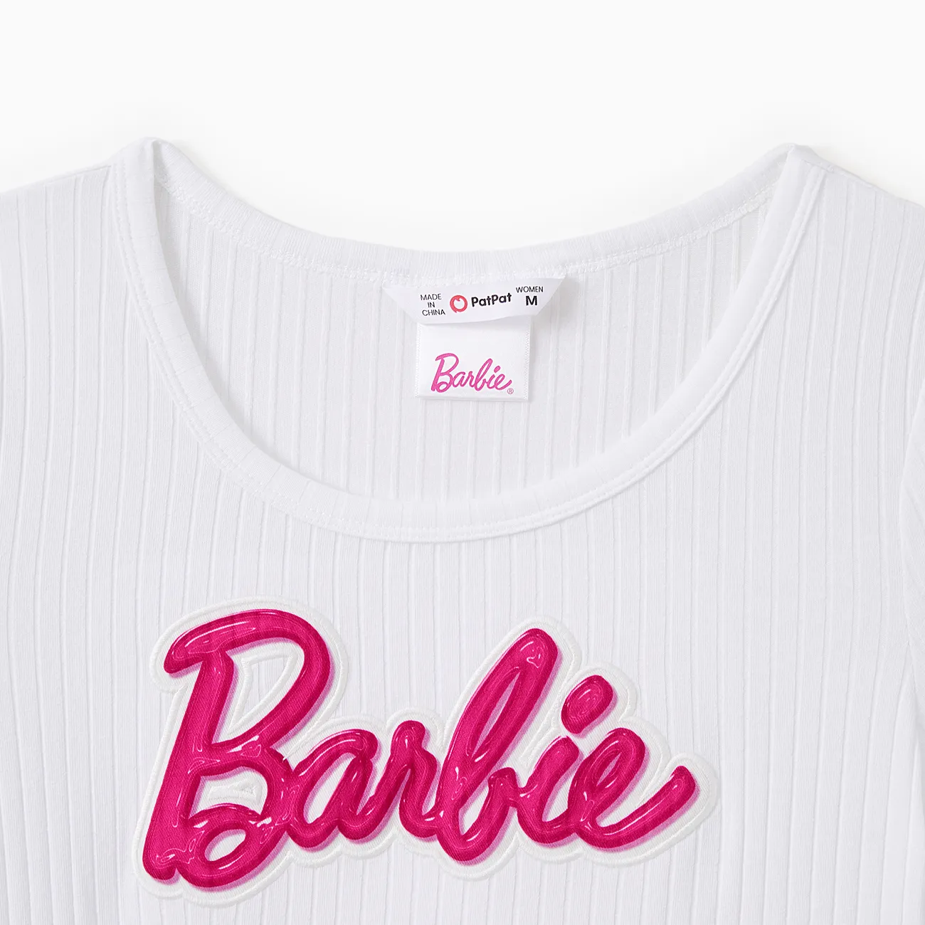 Barbie Fête des Mères Manches courtes Robes Maman Et Moi roséblanc big image 1