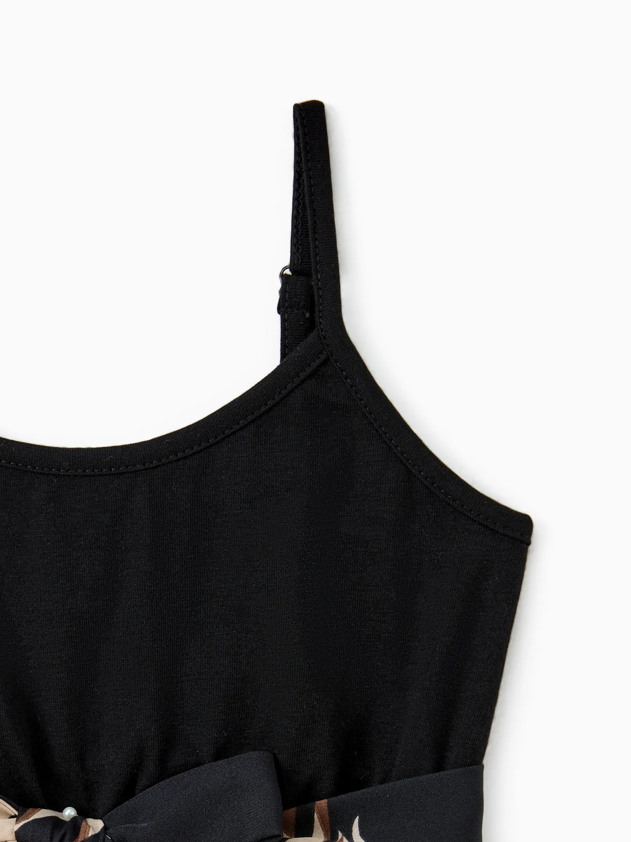 Girl - Black Tropical Vacation Outfits for Matching Family - Black - image 9