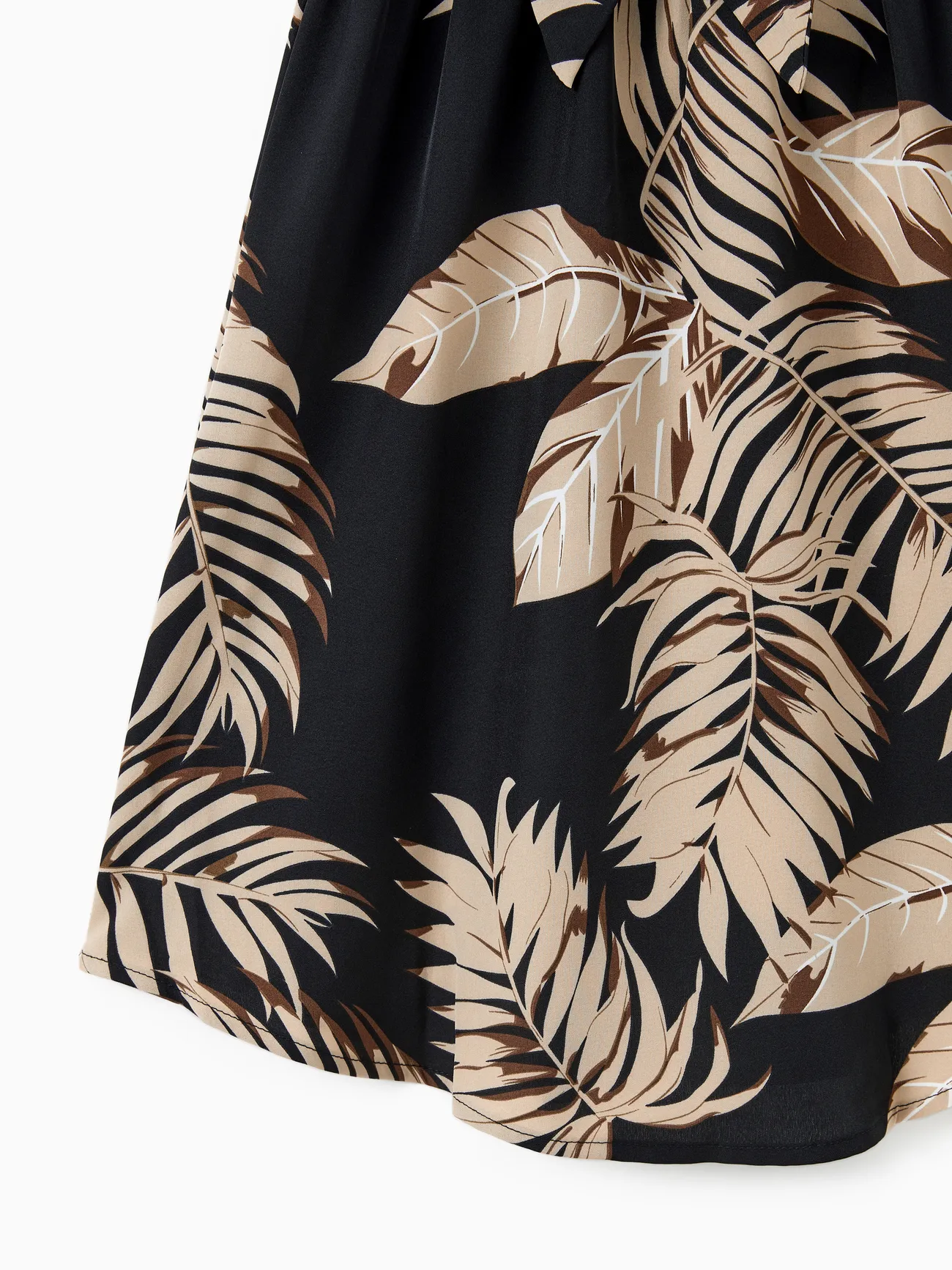 Girl - Black Tropical Vacation Outfits for Matching Family - Black - image 11