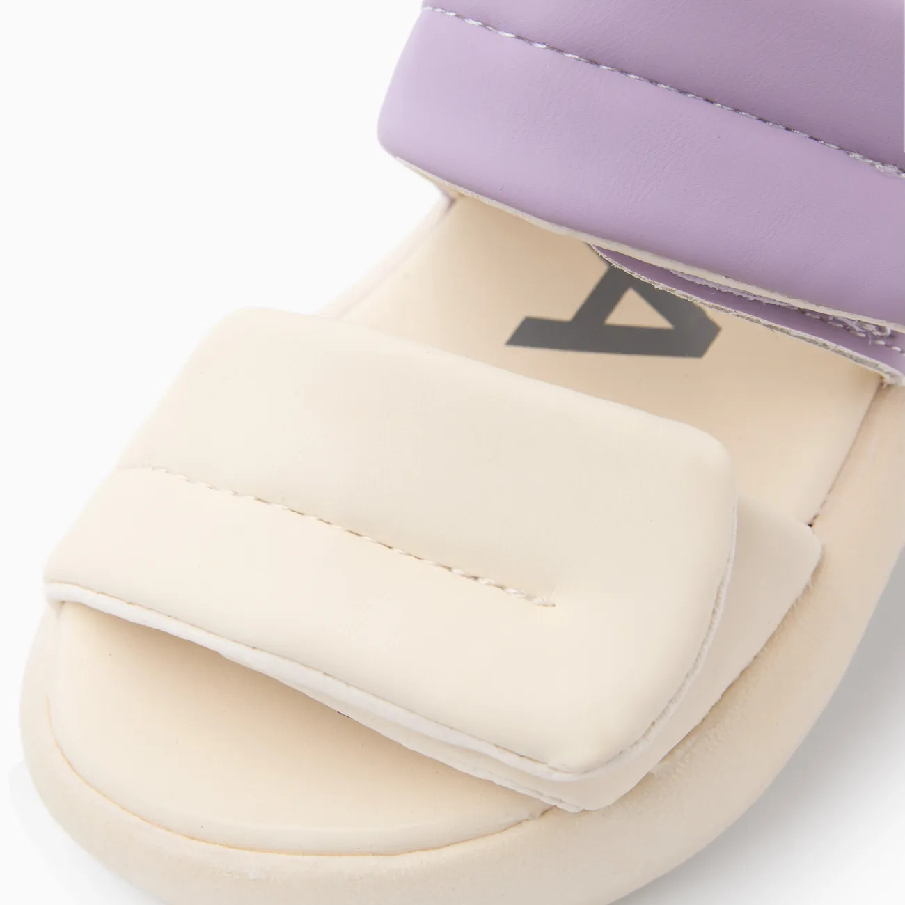  Toddler/Kid Girl Casual Color Block Open Toe Velcro Sandals  Purple big image 1