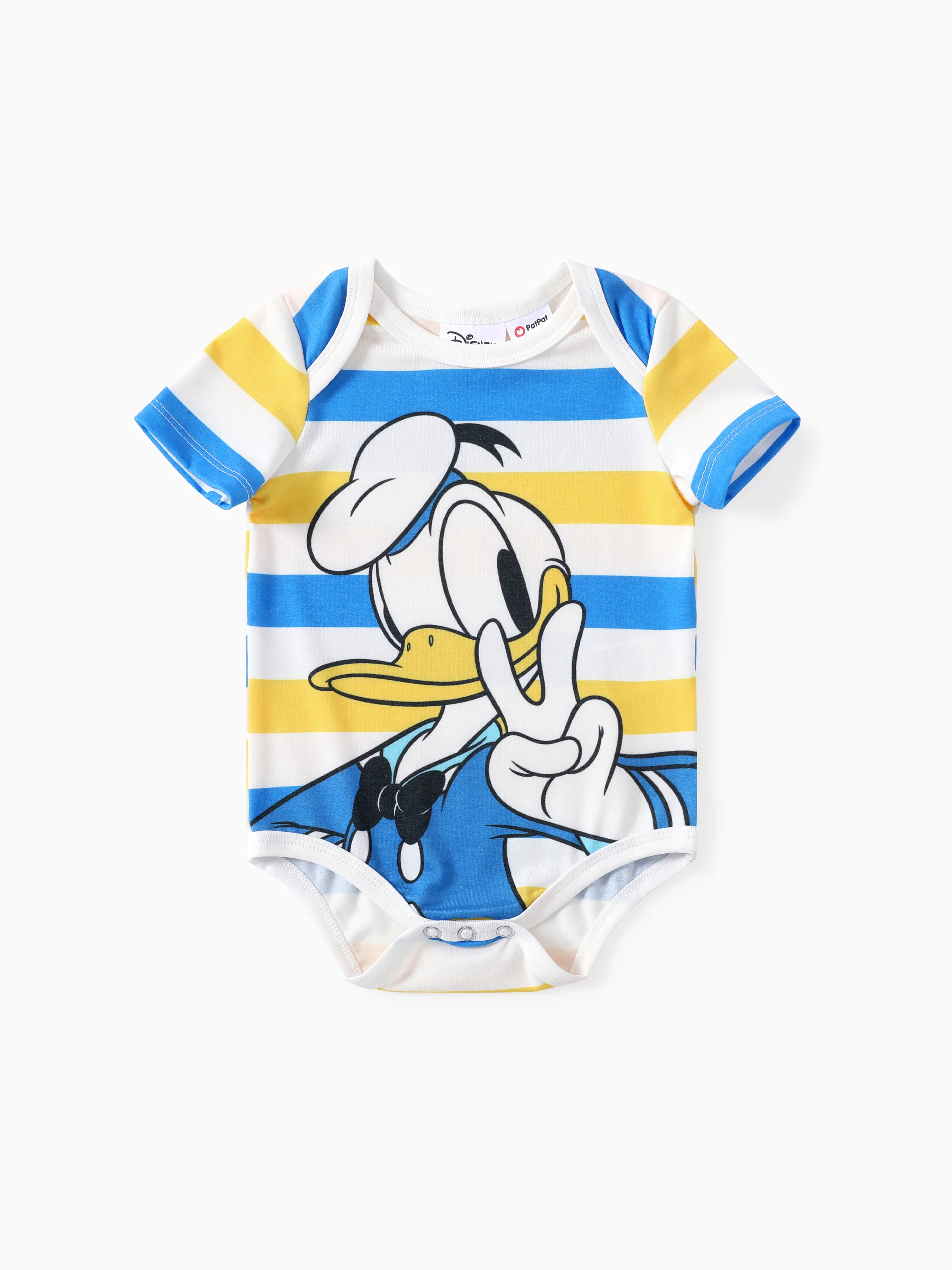 

Disney Mickey and Friends Baby Boys/Girls Donald Duck 1pc Naia™ Striped Print Onesie