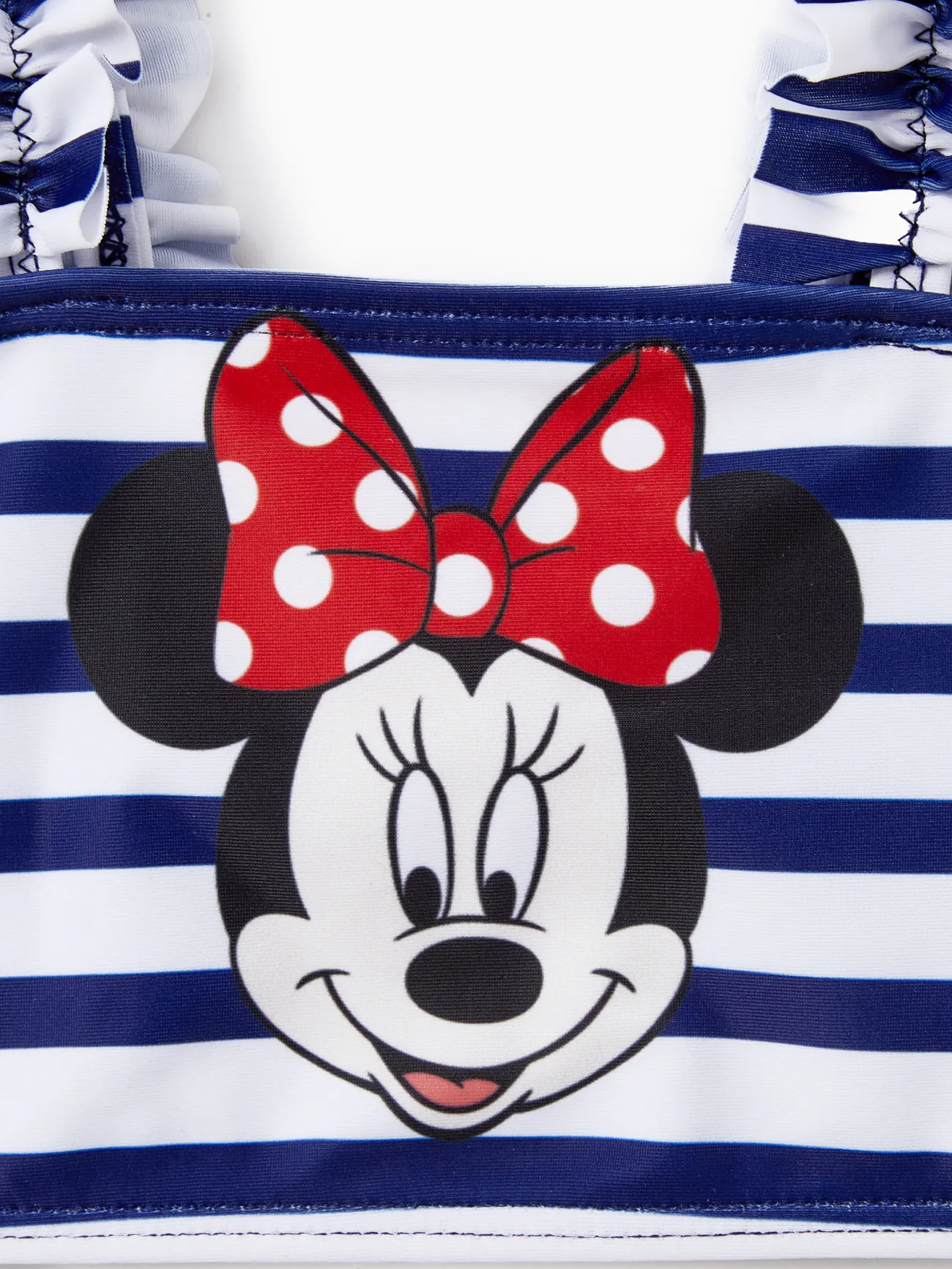 Disney Mickey and Friends Sibling Set Boys/Girls Character Stripped Swimsuit
 Dark Blue big image 1
