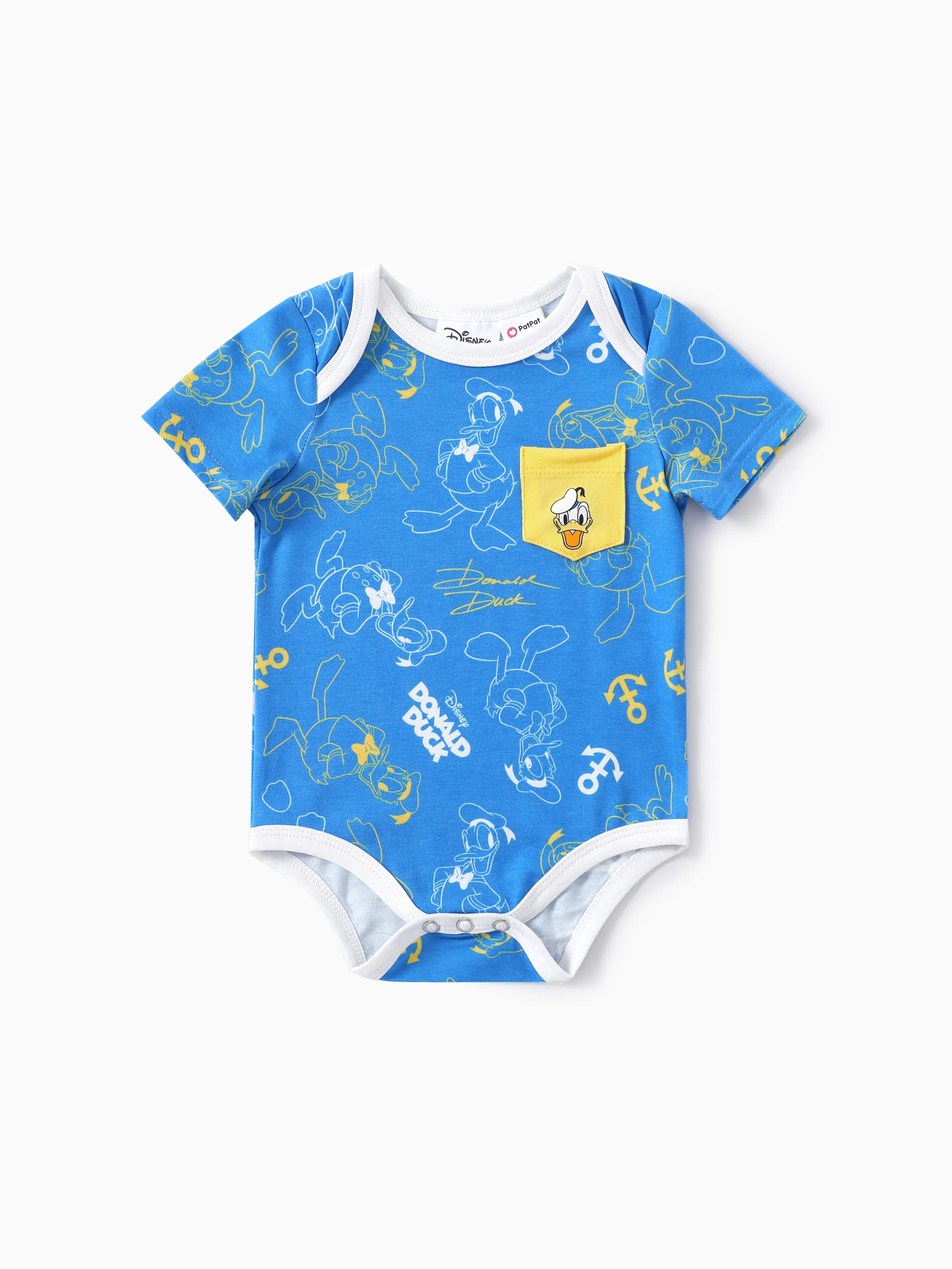 

Disney Mickey and Friends Baby Boys/Girls Donald Duck 1pc Naia™ Striped Print Onesie