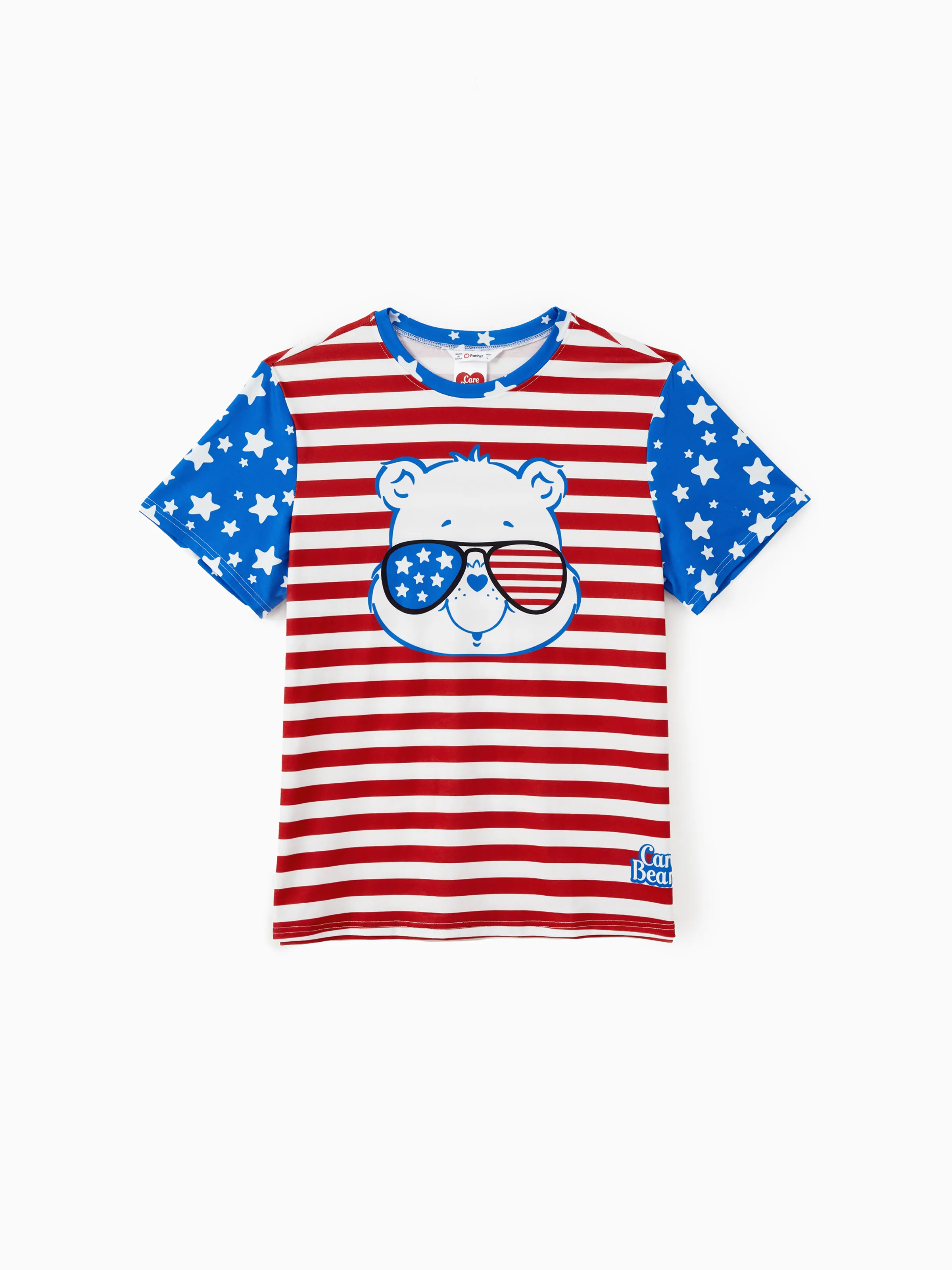 

Care Bears Family Matching Independence Day Character Striped Print Tee/Sleeveless Dress