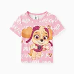 Patrulla de cachorros Niño pequeño Unisex Infantil Manga corta Camiseta Rosado