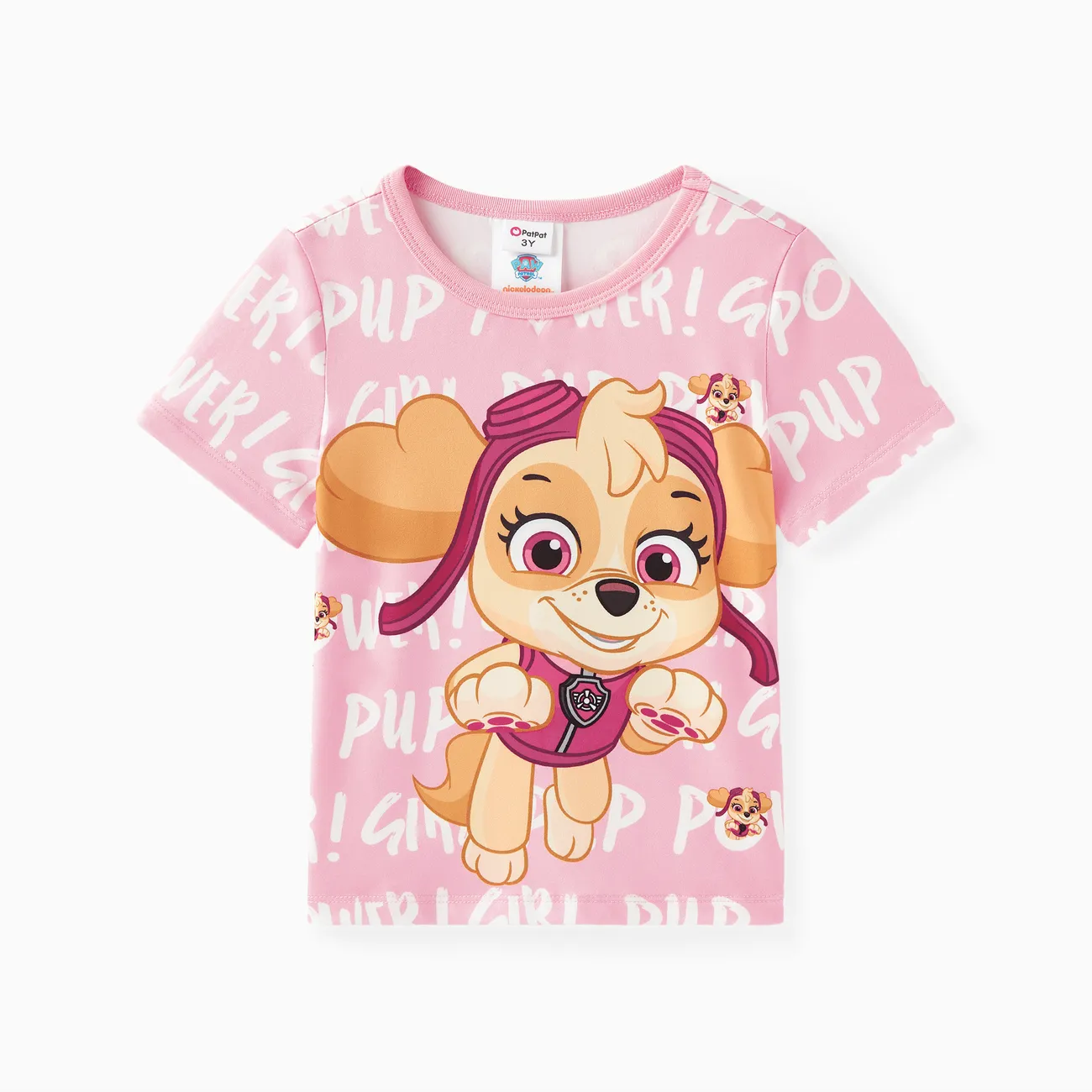 PAW Patrol Toddler Girls/Boys 1pc Character Doodle Print T-shirt
 Pink big image 1