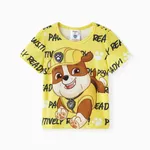 Patrulla de cachorros Niño pequeño Unisex Infantil Manga corta Camiseta Amarillo