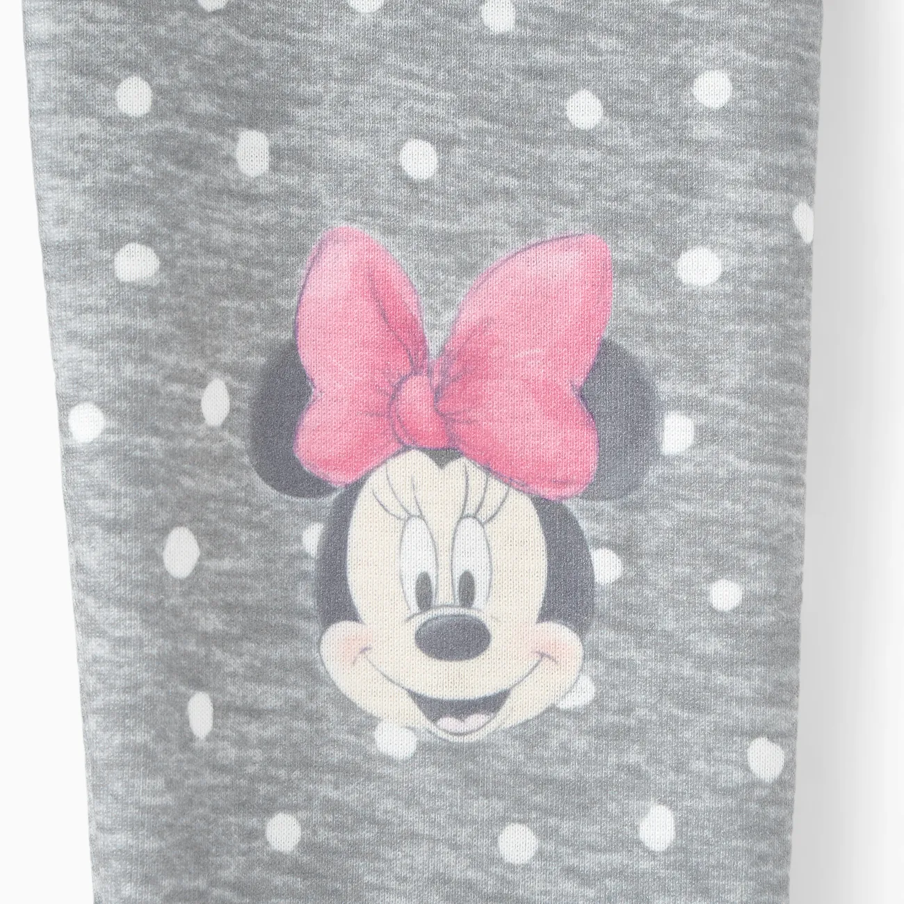 Disney Mickey and Friends Toddler Girl Floral Print Leggings Flecked Grey big image 1