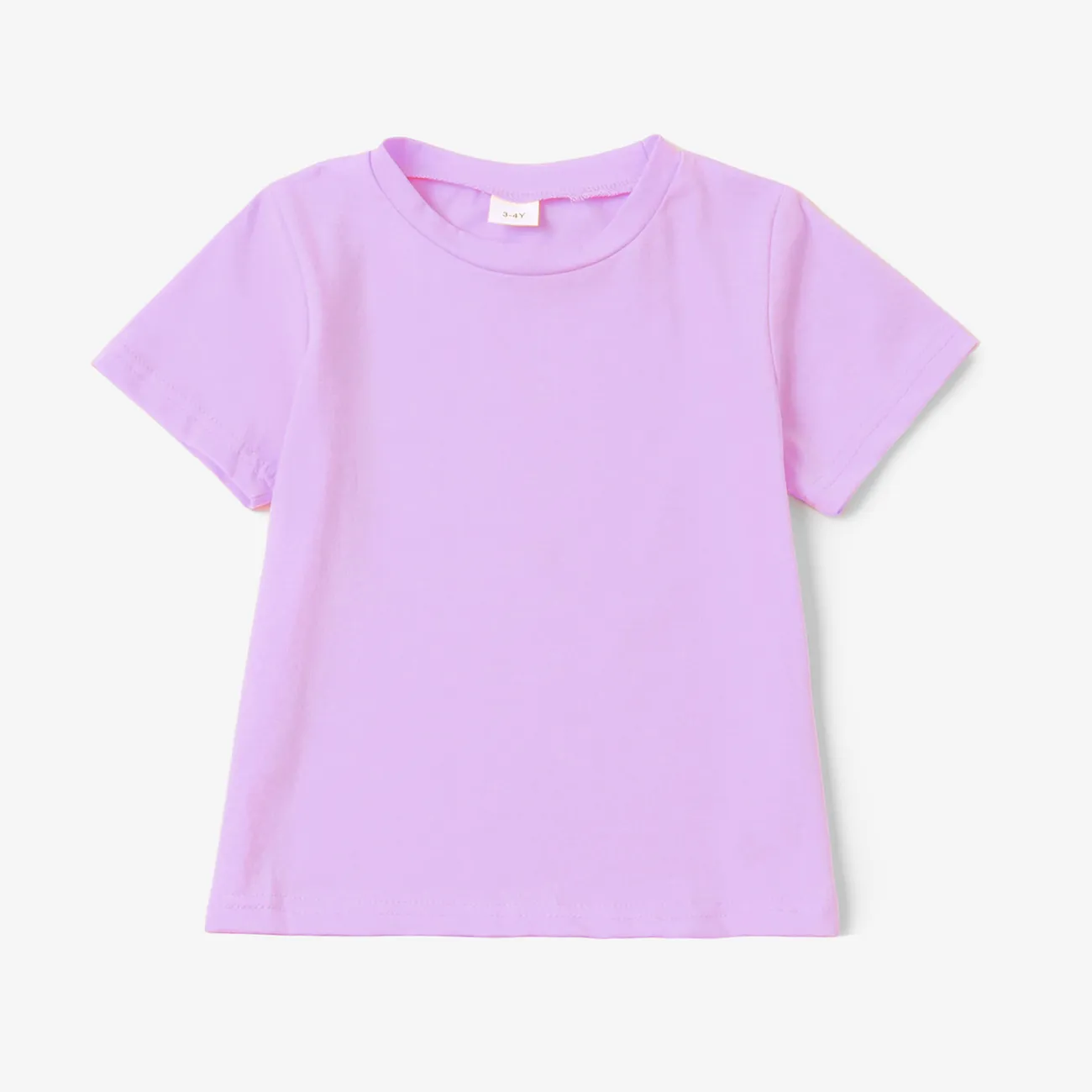 2 unidades Niño pequeño Unisex Básico conjuntos de camiseta Violeta claro big image 1