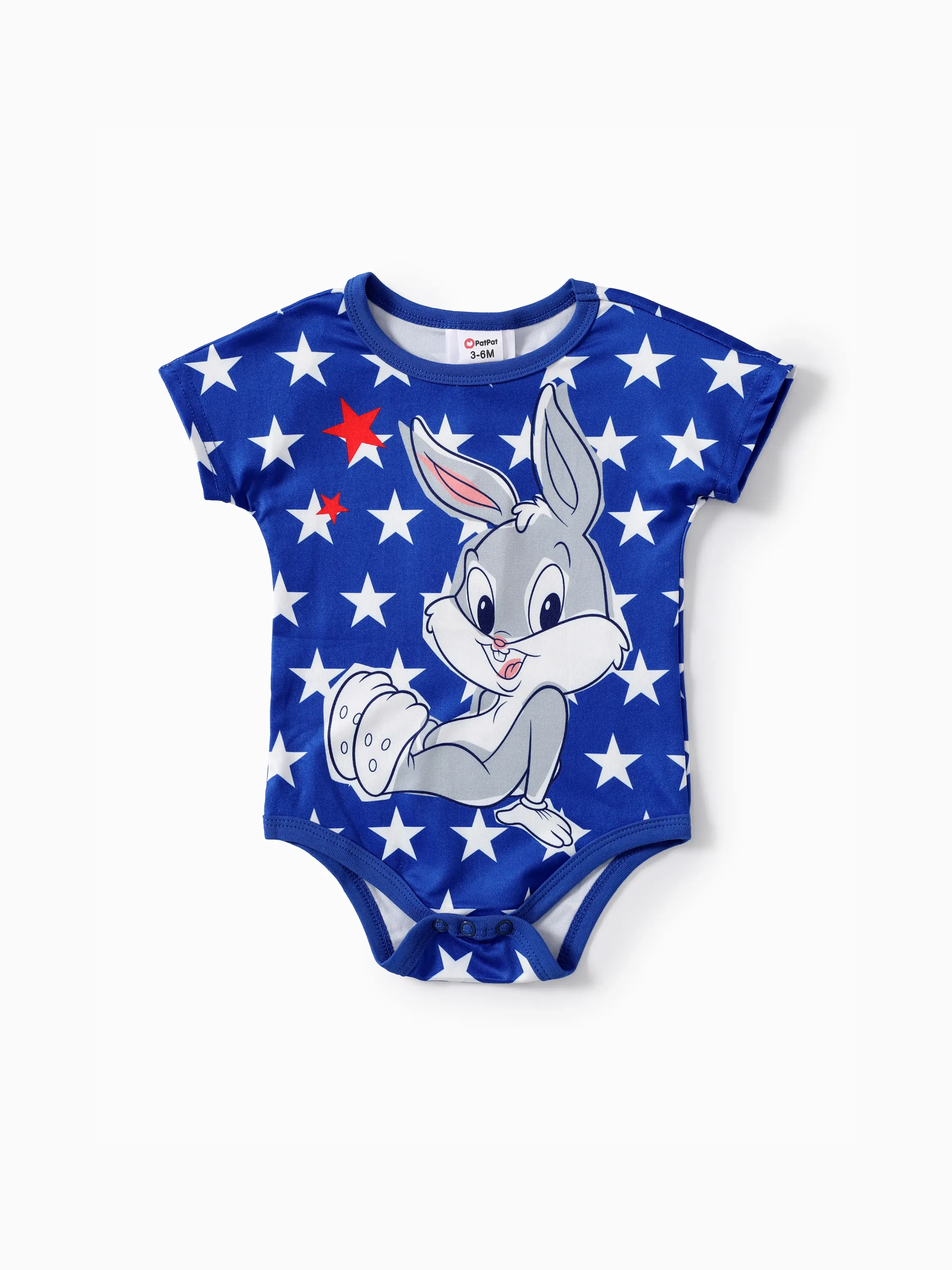 

Looney Tunes Baby Girls/Boys Independence Day 1pc Character Star Print Onesie