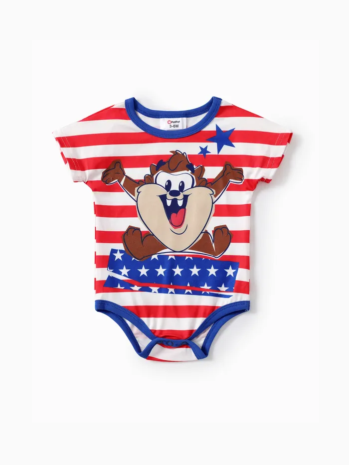 Looney Tunes Baby Girls/Boys Independence Day 1件 Character Star Print 連體衣
