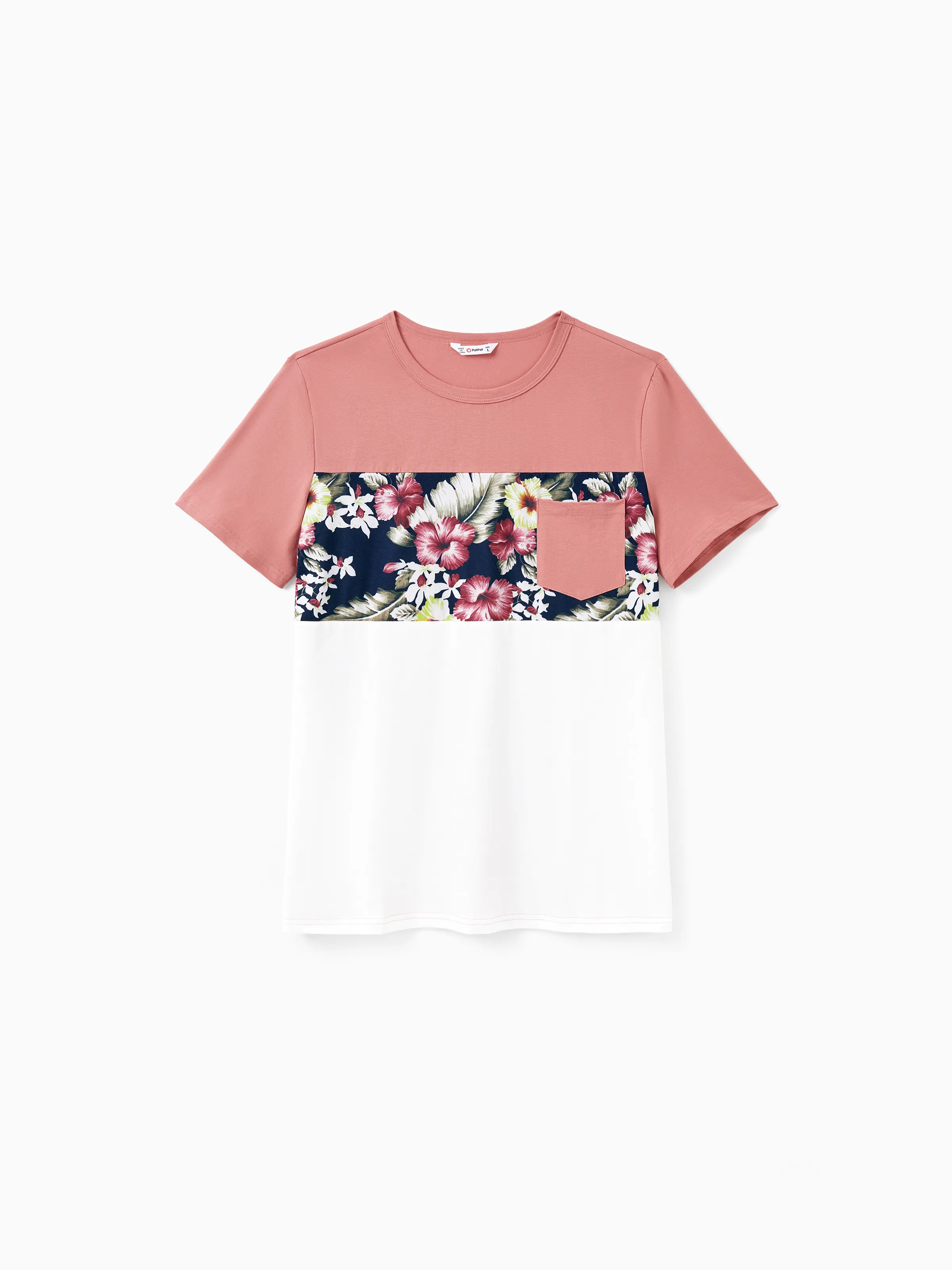 

Family Matching Sets Floral Panel Tee or Button Up Belted Strap Dress with Pockets