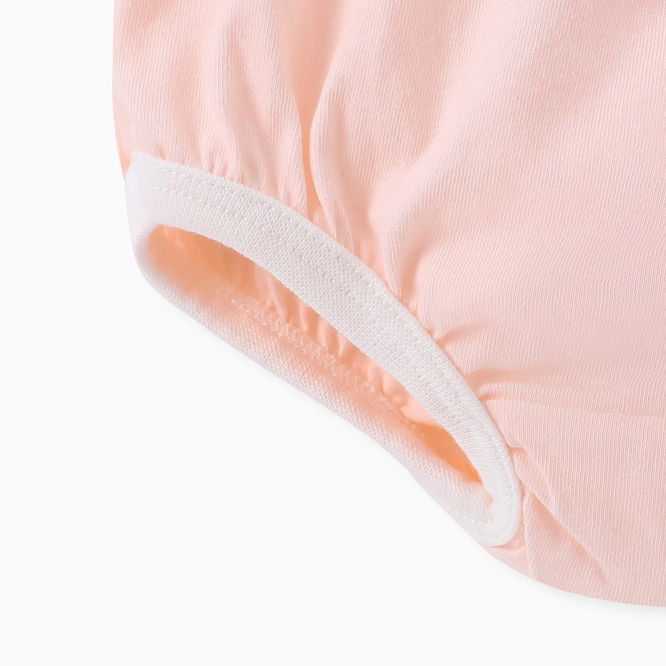 Conjunto de ropa interior para niña con patrón de animales en 3D - Estilo dulce, grosor medio Rosa claro big image 1