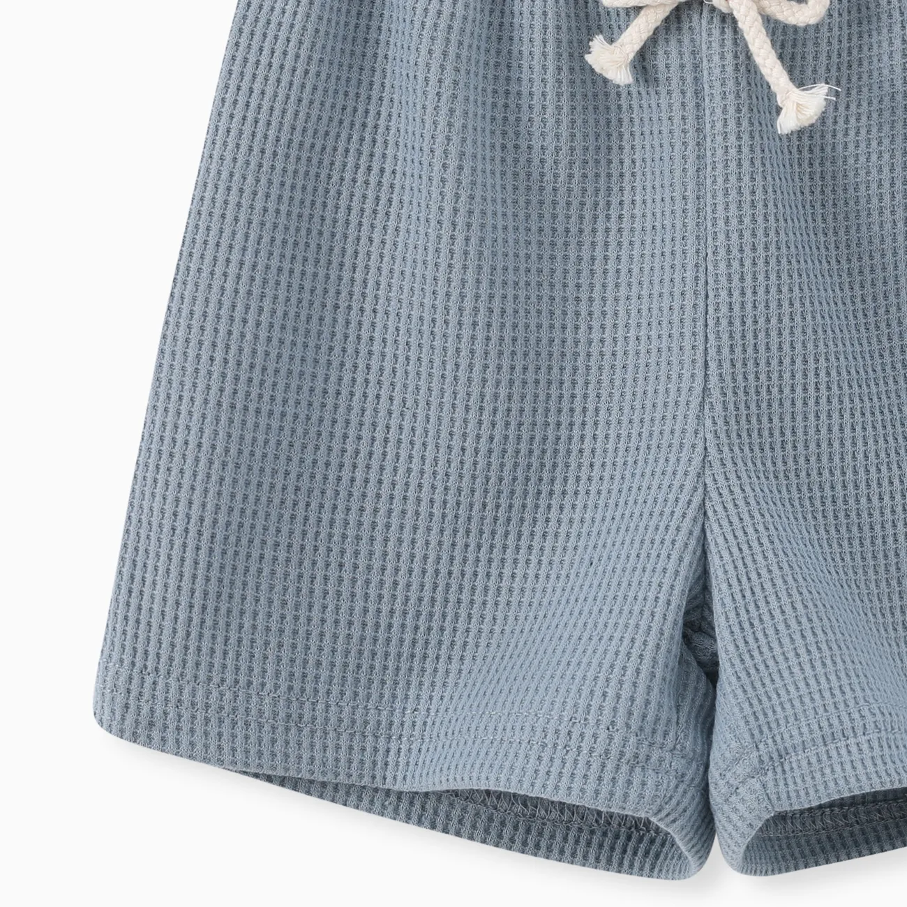2 pièces Enfant en bas âge Garçon Couture de tissus Basique ensembles de t-shirts Bleu big image 1