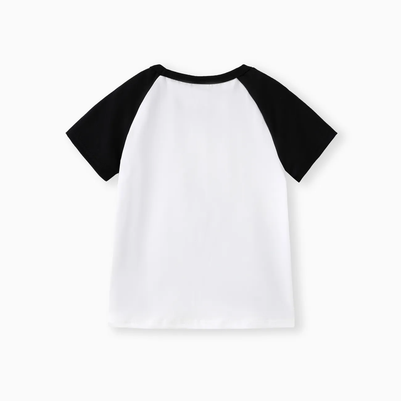 Enfant en bas âge Garçon Couture de tissus Enfantin Manches courtes T-Shirt Noir big image 1