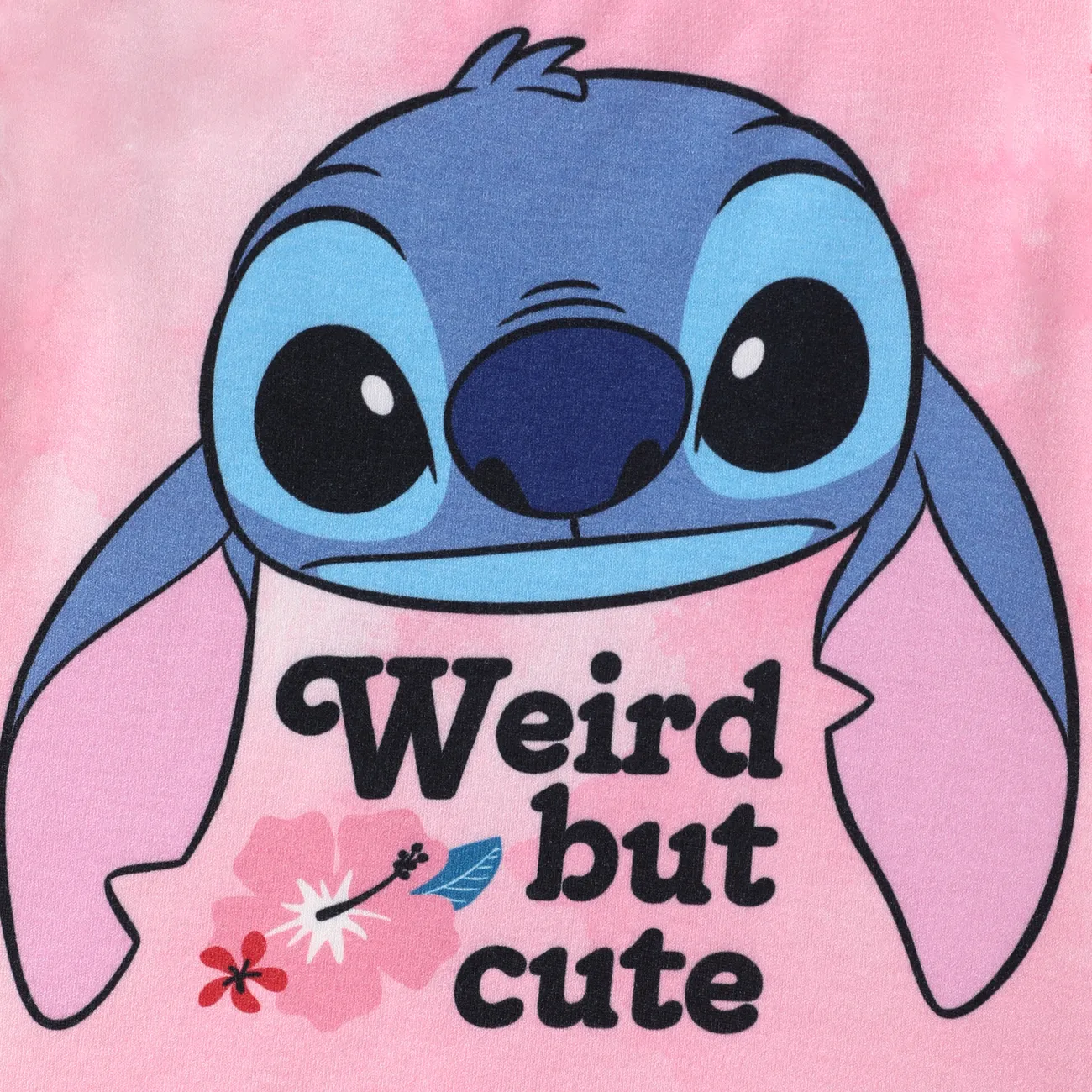 Disney Stitch Toddler/Kid Girls 1pc Naia™ Tie-dyed Character Print Ruffled Tank Top
 Pink big image 1