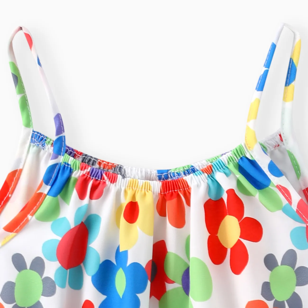 Ostern Baby Mädchen Tanktop Große Blume Süß Baby-Overalls Mehrfarben big image 1