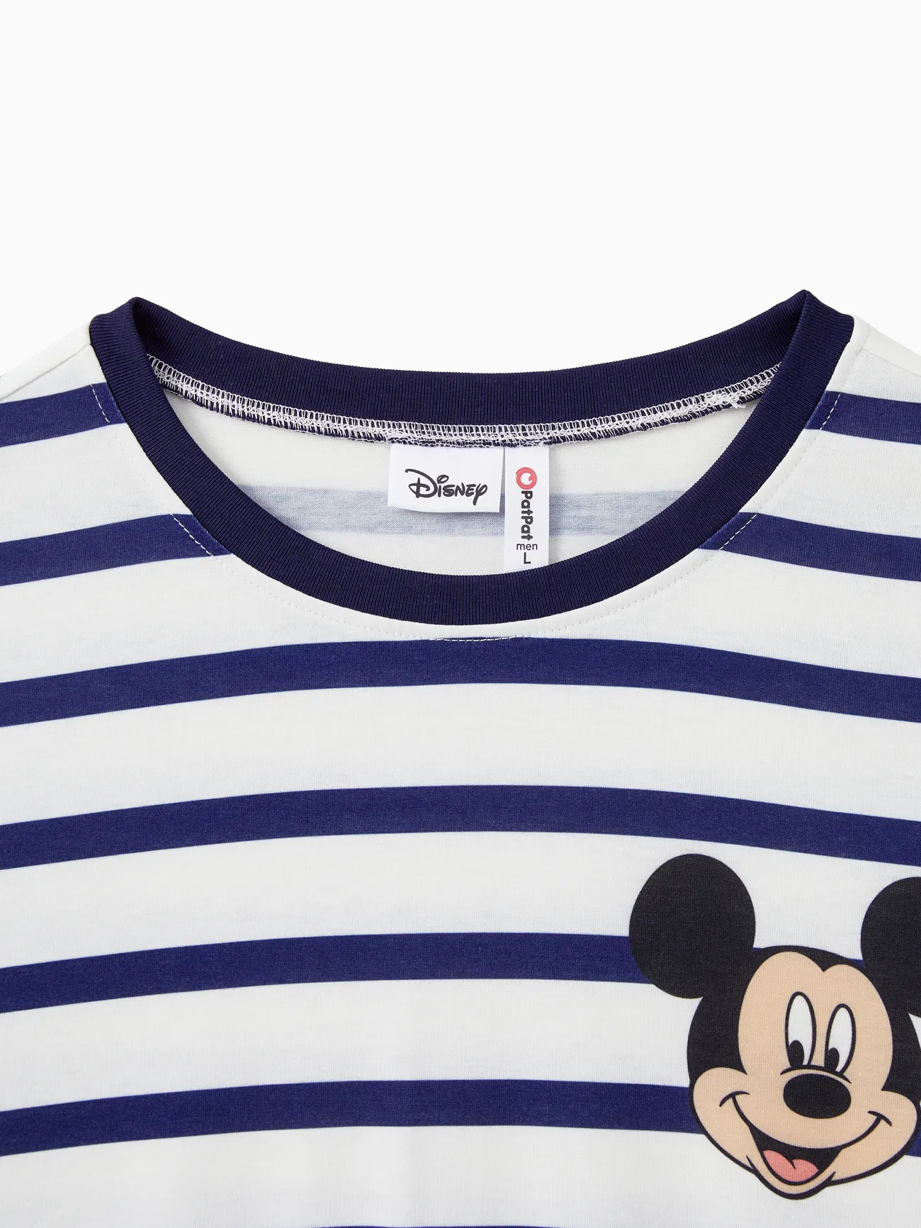 Disney Mickey and Friends Family Matching Stripe & Character Print Short-sleeve Naia™Dresses and T-shirts Sets COLOREDSTRIPES big image 1