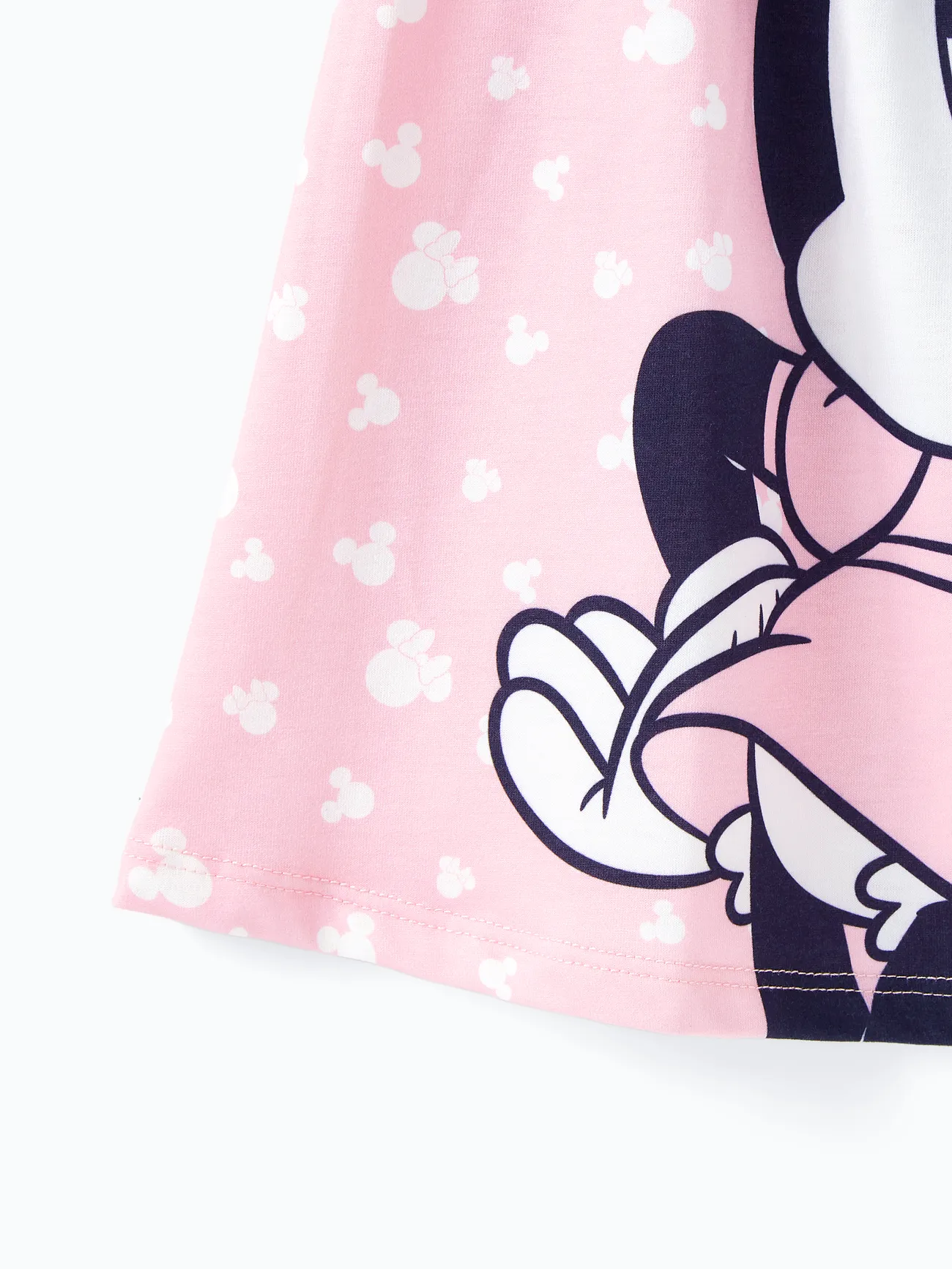 Disney Mickey and Friends Mommy and Me Pink Flutter-sleeve Allover  Print Naia™ Dresses Pink big image 1