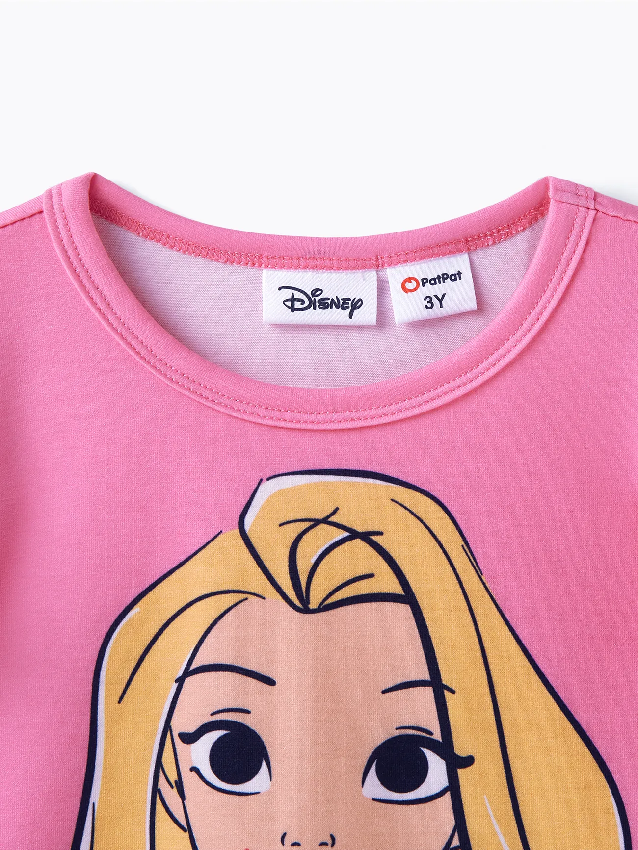 Disney Princess تي شيرت 2 - 6 سنوات حريمي كم قصير حافة كشكشة شخصيات روزو big image 1