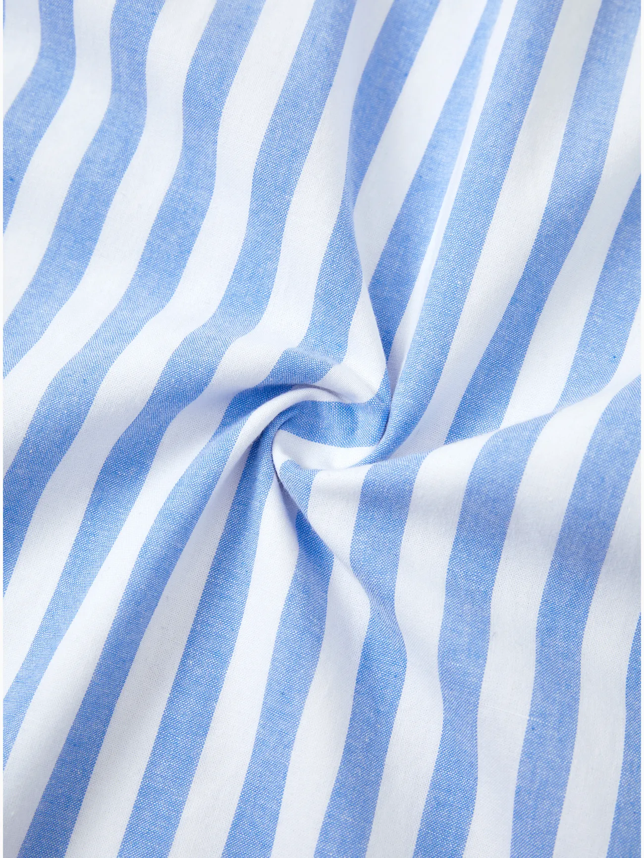 Boy - Blue & White Striped Matching Vacation Set - Off-Shoulder Shirred Dress or Casual Cruise Shirt - BLUEWHITE - image 21