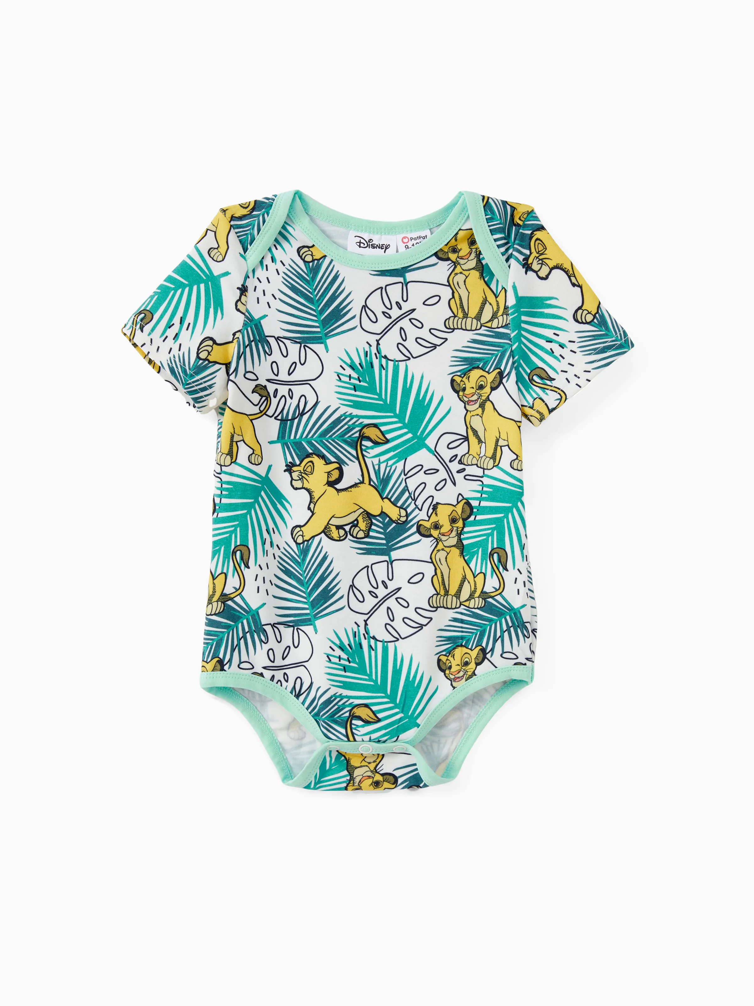 

Disney Lion King Family Matching Naia™ Simba Tropical Plant Print Ruffle Bowknot Dress/Cotton Tee/Onesie