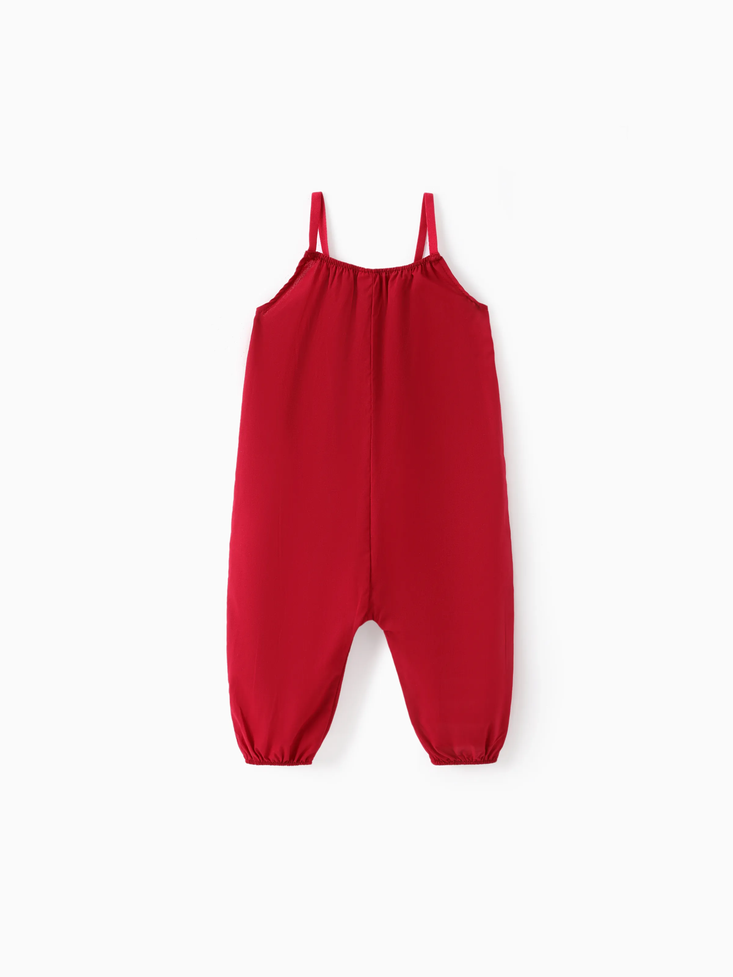 

Cotton Loose-fit Solid Color Lightweight Jumpsuit for Baby Unisex