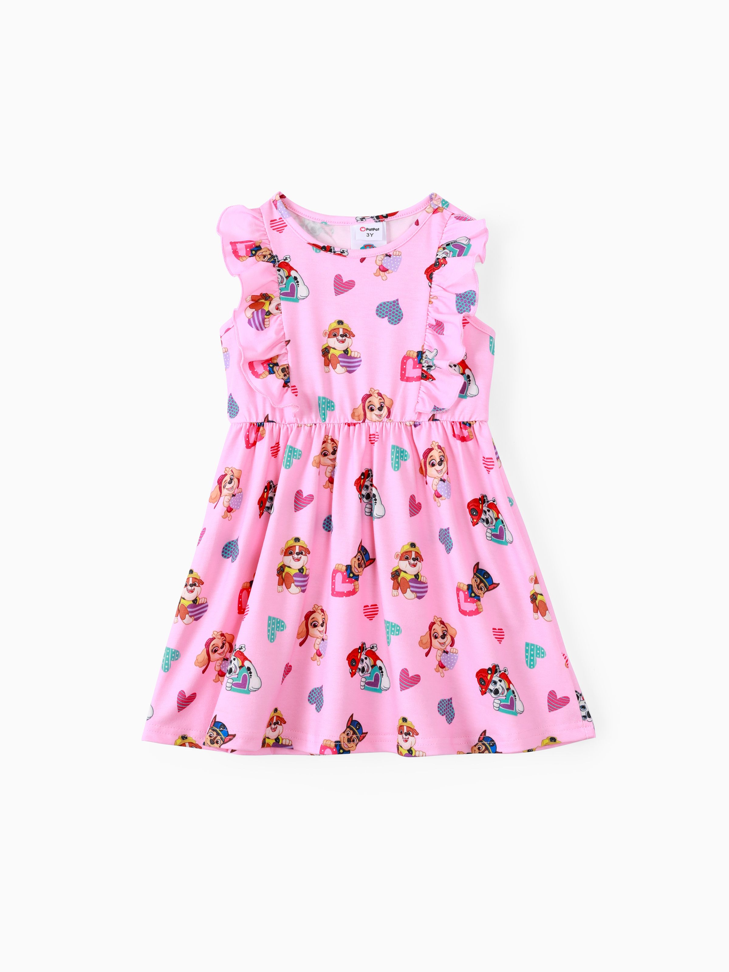 

PAW Patrol Toddler Girl Skye Chase Marshall Rubble Naia/Cotton Sleeveless Dress