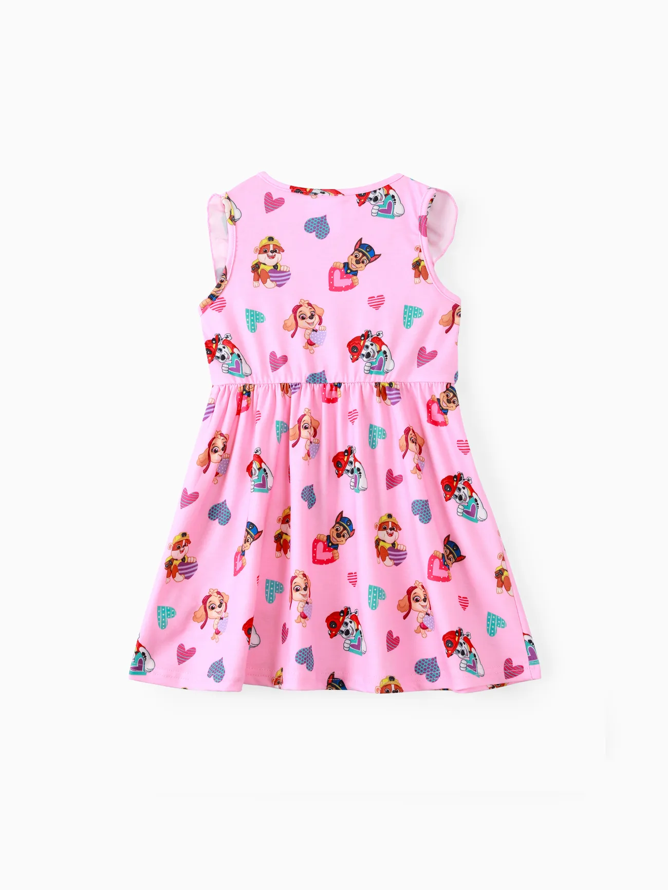 Pink - PAW Patrol Toddler Girl Skye Chase Marshall Rubble Naia/Cotton Sleeveless Dress - image 2