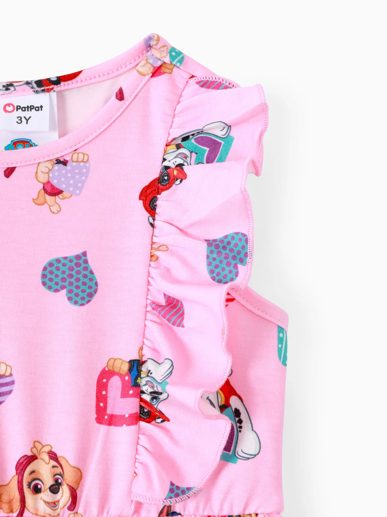 Pink - PAW Patrol Toddler Girl Skye Chase Marshall Rubble Naia/Cotton Sleeveless Dress - image 4