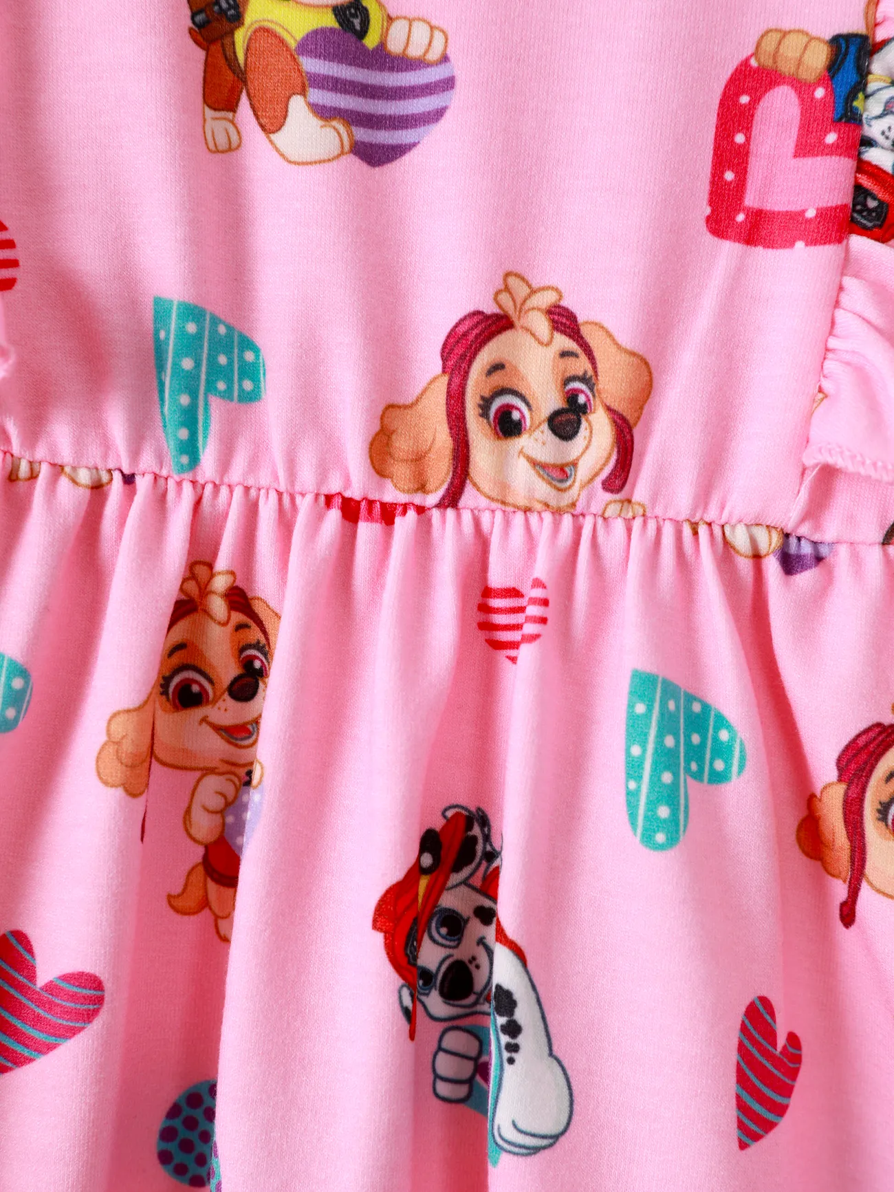 Pink - PAW Patrol Toddler Girl Skye Chase Marshall Rubble Naia/Cotton Sleeveless Dress - image 5