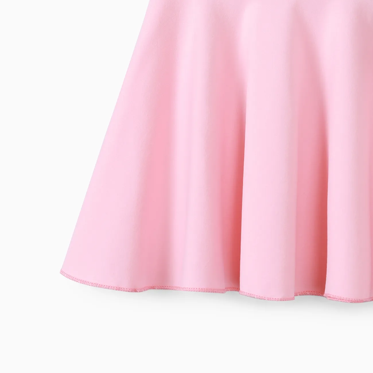 Kid Girl 2pcs Sweet Sleeveless Top and Floral Print Leggings Set Pink big image 1