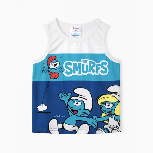 Os Smurfs Toddler Boys 1pc Personagem Print Tank Top