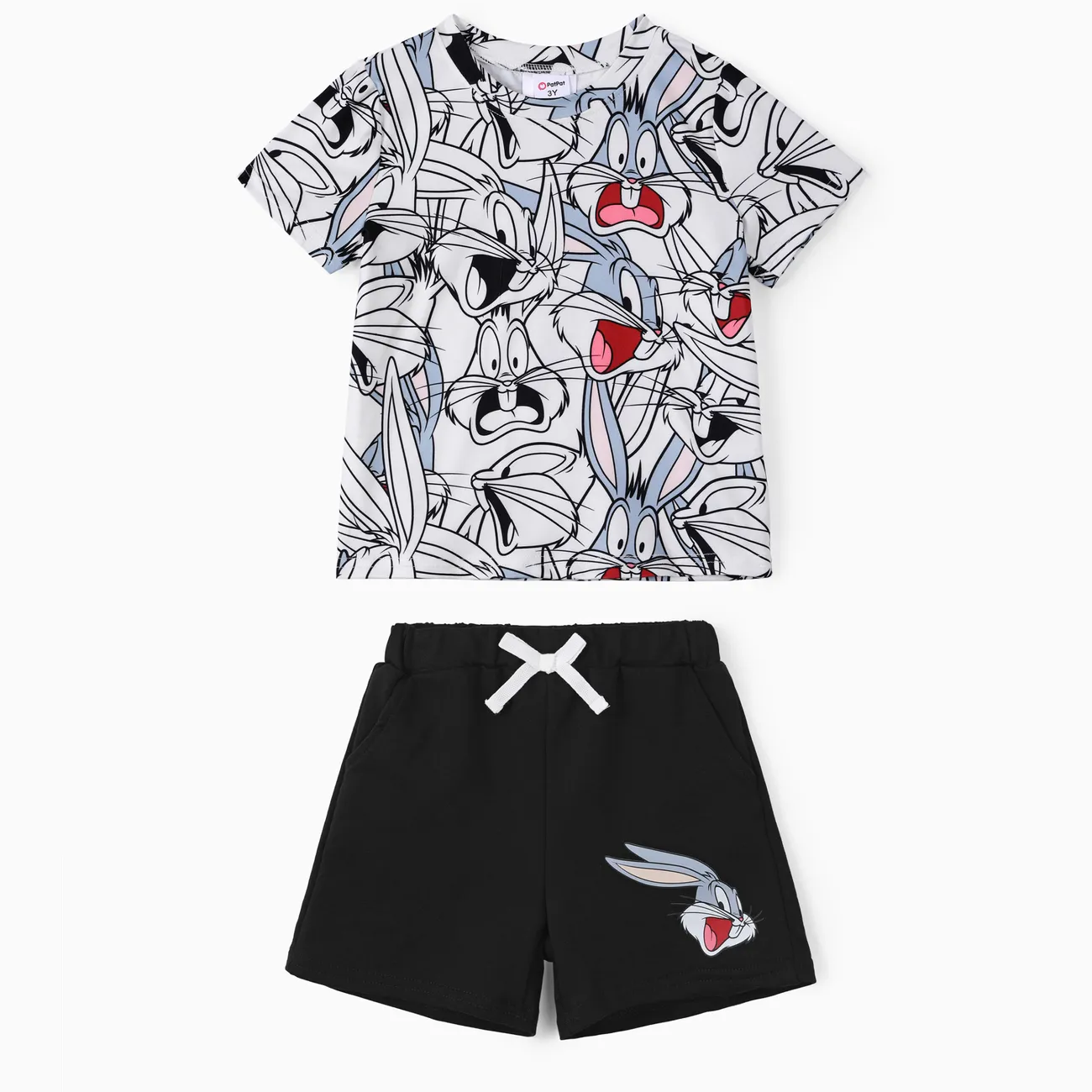 Looney Tunes Toddler Boys 2pcs Character Print Tee with Shorts Set