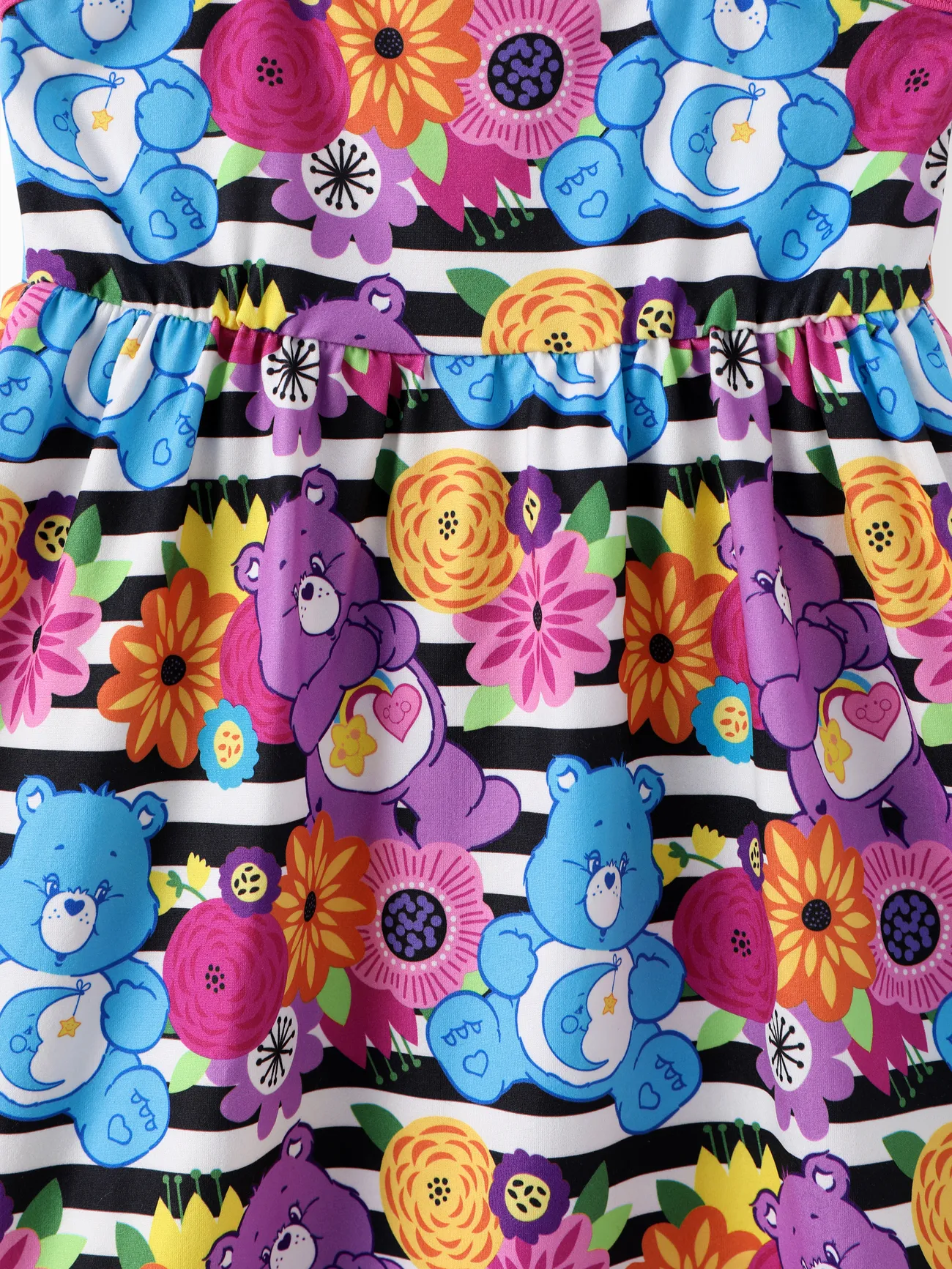 Gli Orsetti del Cuore Bambino piccolo Ragazza Manica volant Infantile Piante e fiori tropicali Vestiti colorato big image 1