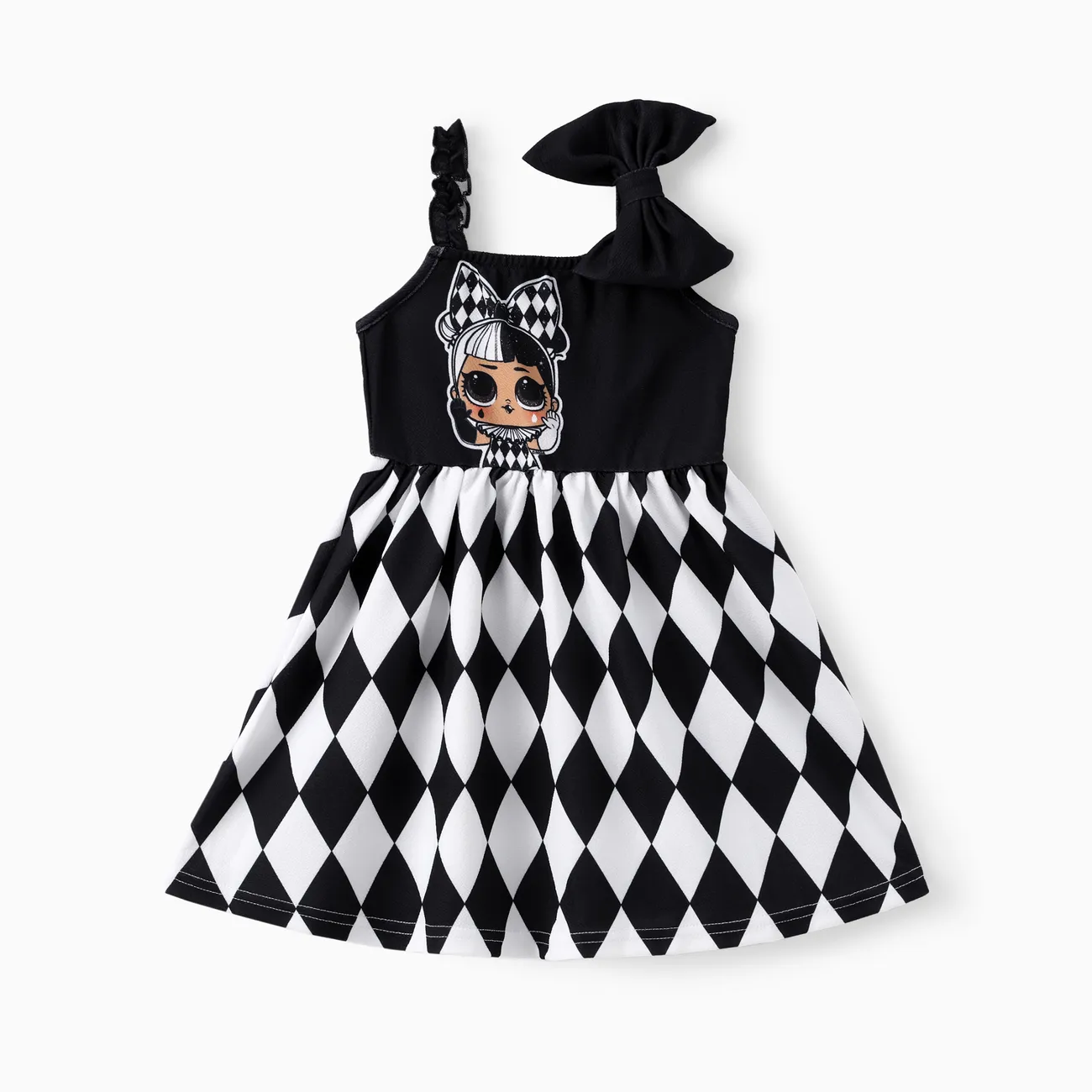 L.O.L. SURPRISE! Toddler/Kid Girls 1pc Leopard Print Bowknot Shoulder Strap Dress