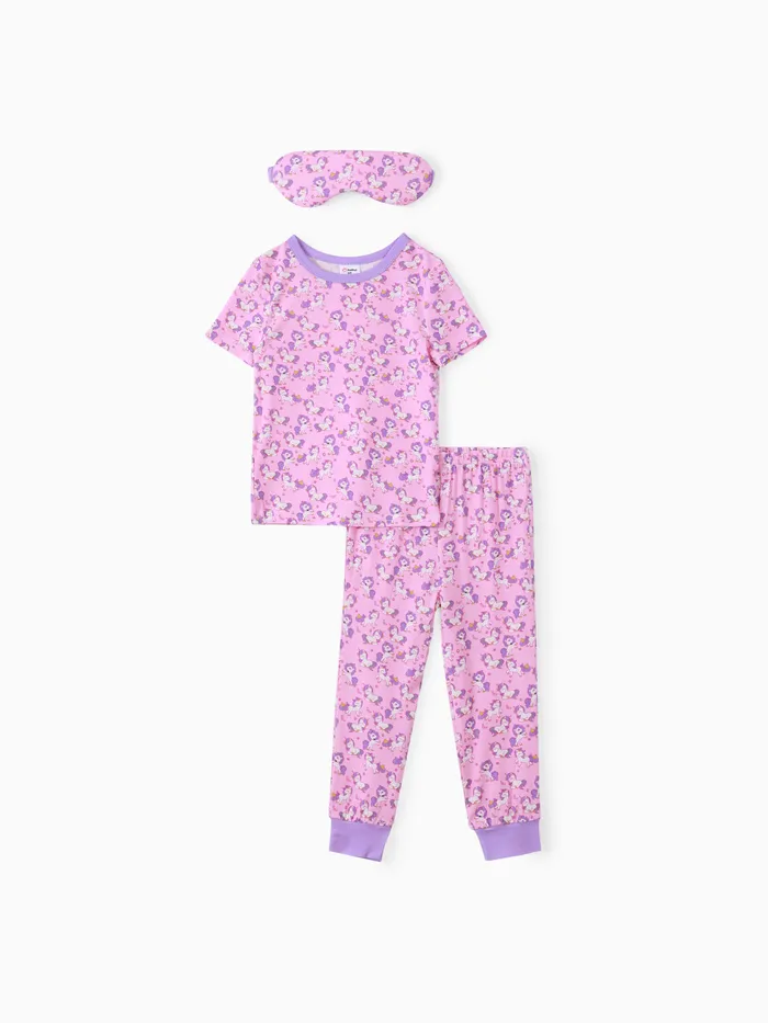 3pcs Toddler Girl Childlike Fruits and Vegetables Tight Pajamas Set