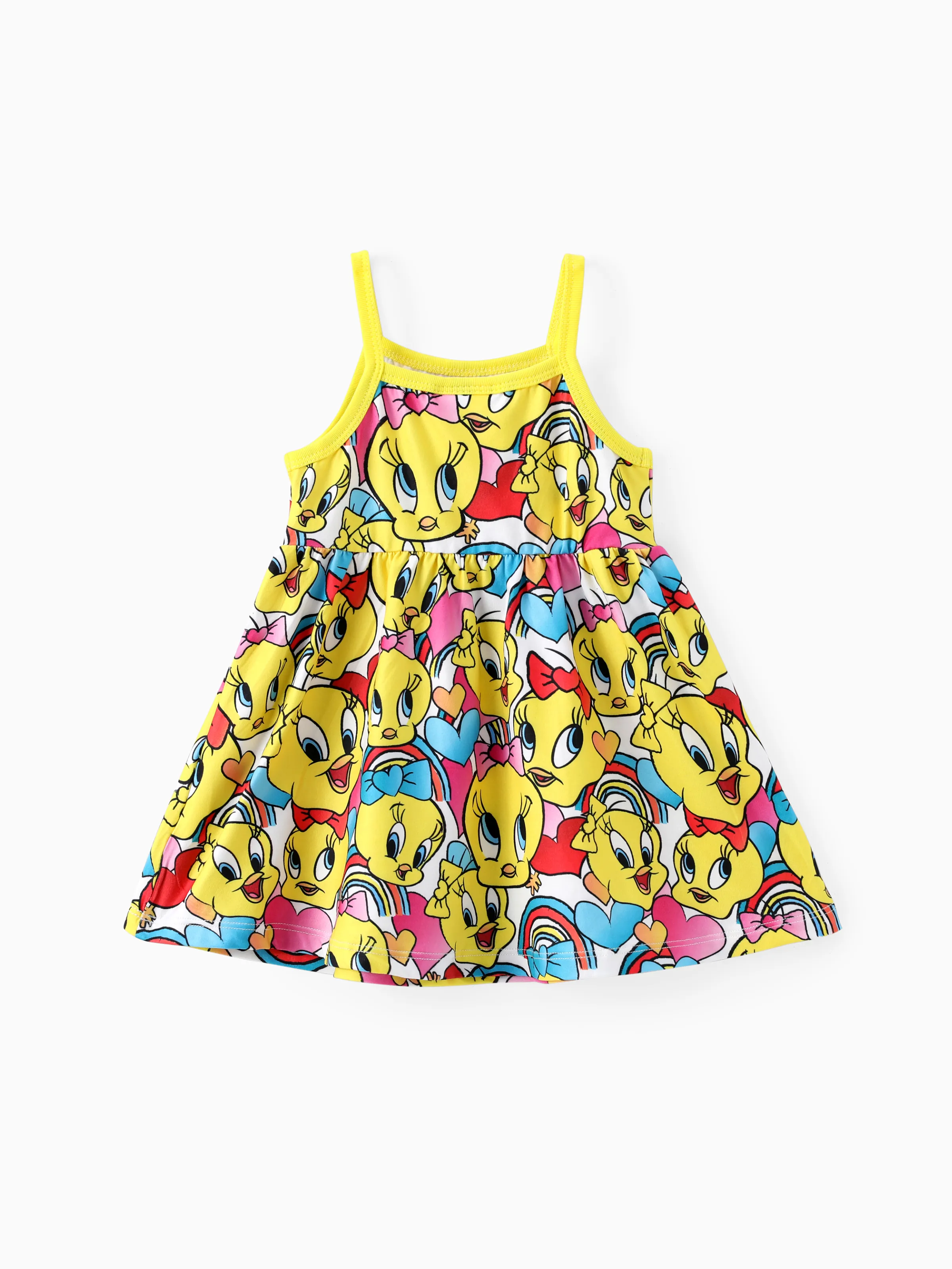 

Looney Tunes Baby Girls 1pc Rainbow Heart Print Sleeveless Dress