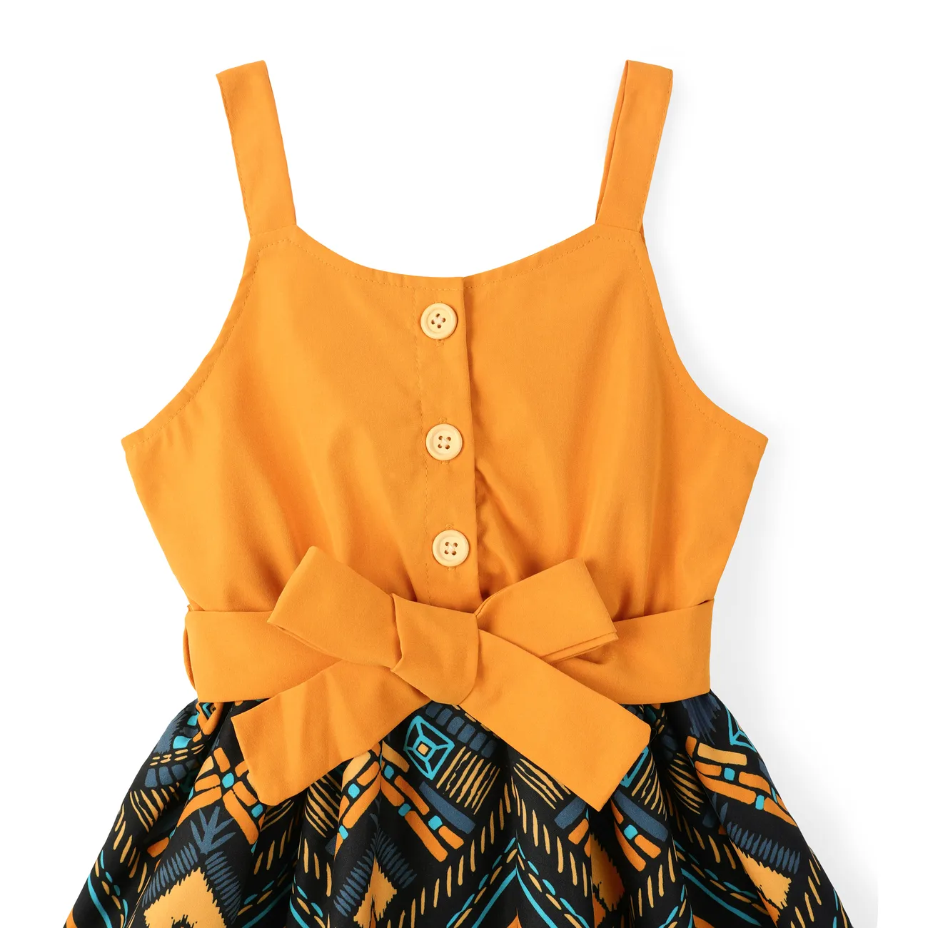 Kleinkinder Mädchen Tanktop Boho-Stil Kleider gelb big image 1