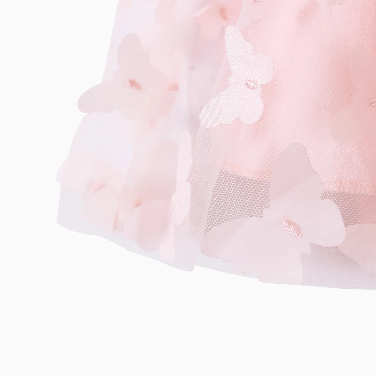 2 unidades Bebé Hipertáctil Dulce Manga larga Vestido Rosa claro big image 1