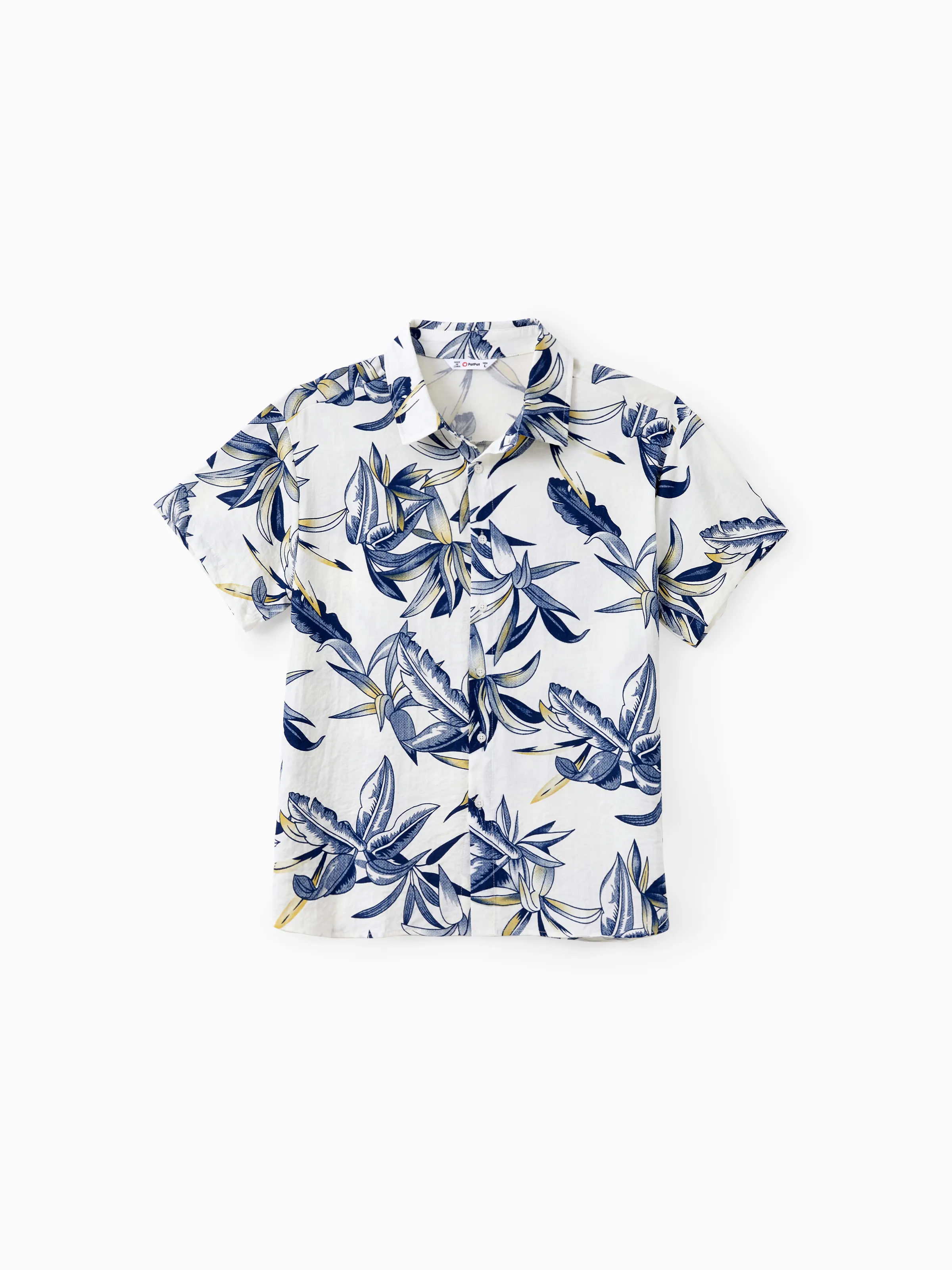 

Family Matching Sets Plant Floral Shirt or Drawstring Front Halter Strap A-Line Dress