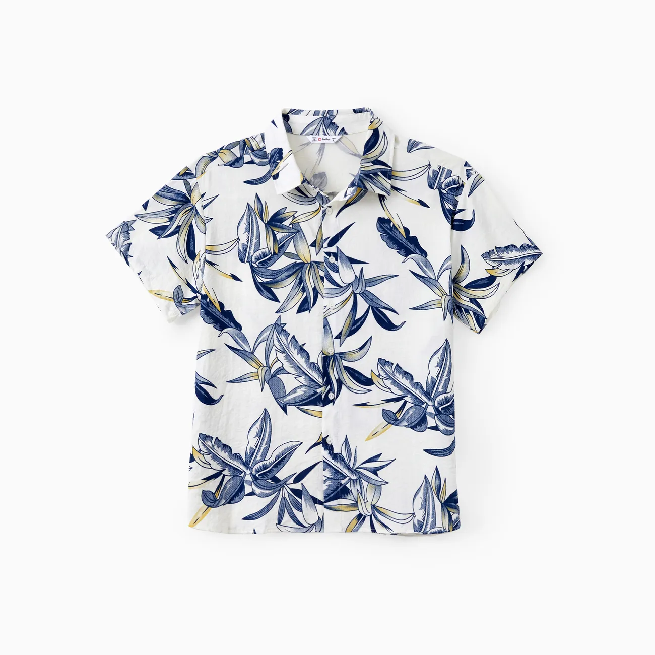 Family Matching Sets Plant Floral Shirt or Drawstring Front Halter Strap A-Line Dress