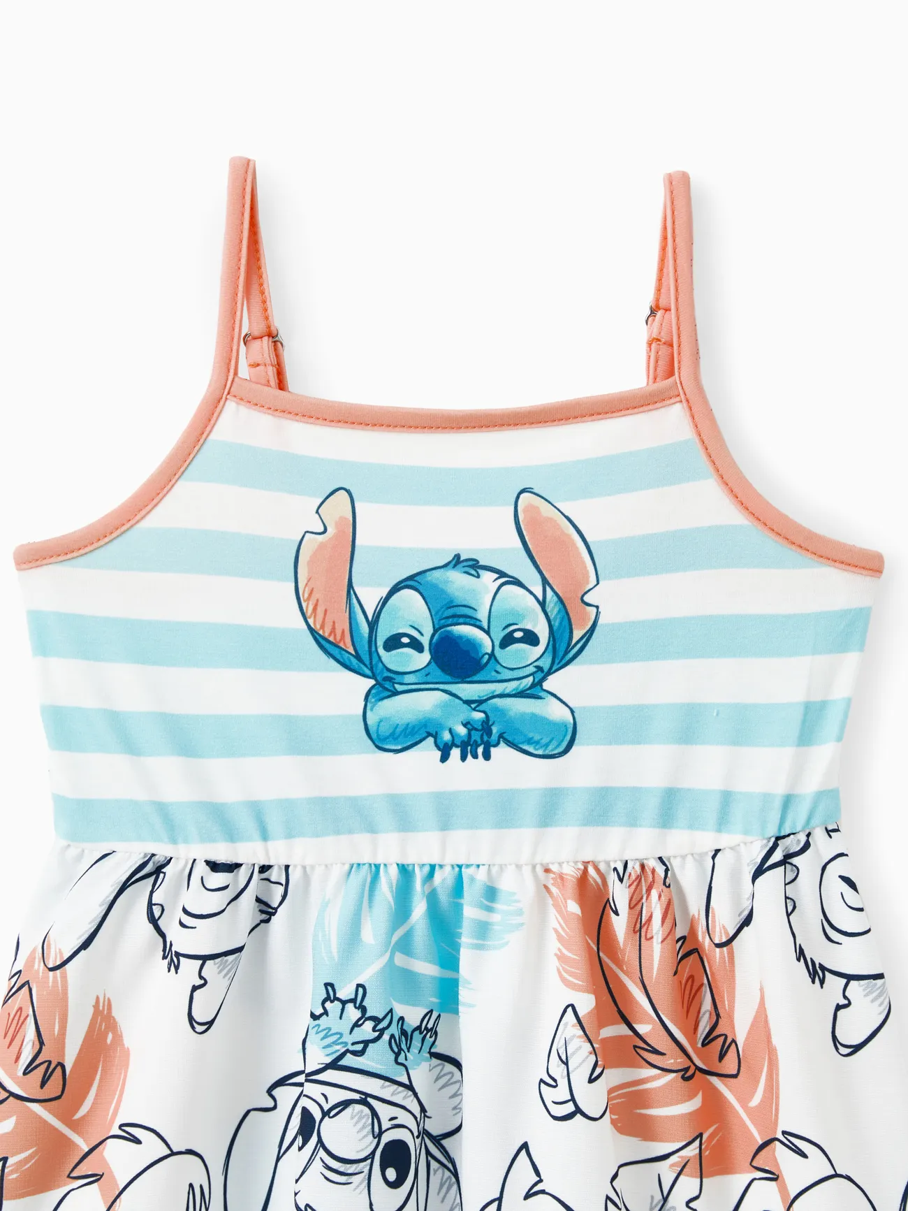 Girl - Disney Family Shirts - Stitch Tee/Dresses with Tropical Flower Gradient - MultiColour - image 11