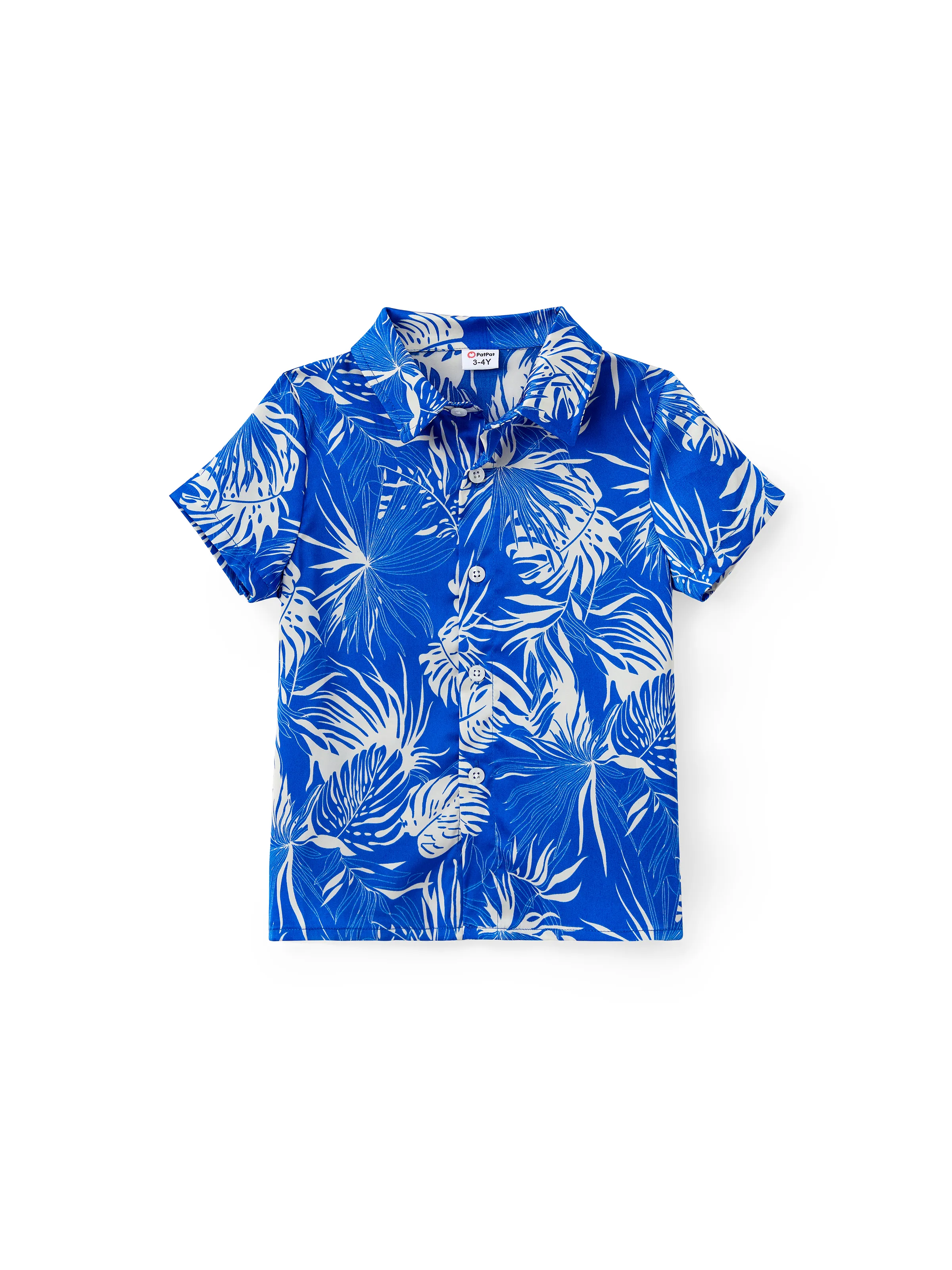 

Family Matching Sets Blue Leaf Pattern Shirt or Wrap Bottom Belted Satin Slip Dress Sets