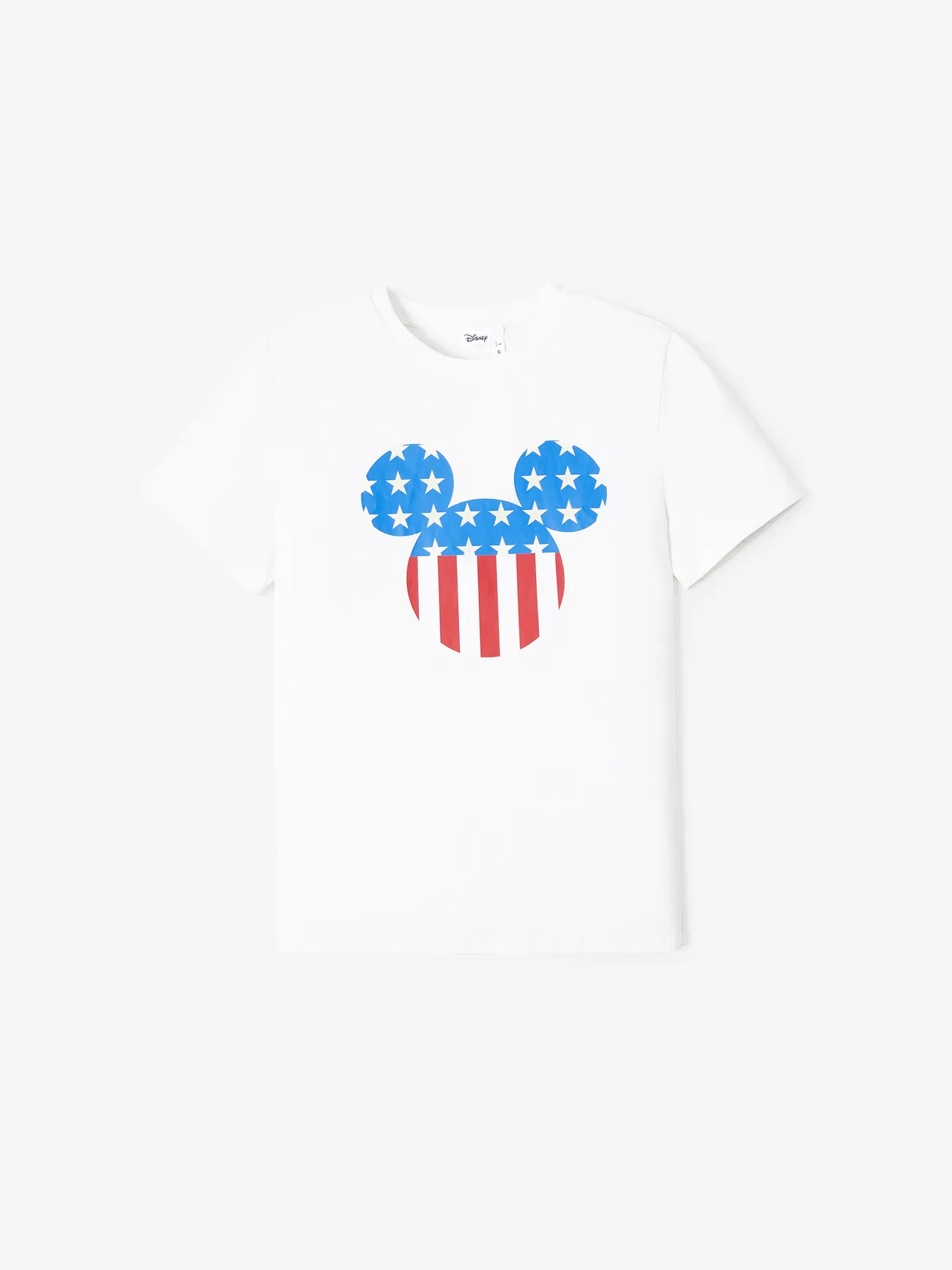 Disney Mickey and Friends Look Familial Fête Nationale Manches courtes Tenues de famille assorties Hauts Blanc big image 1