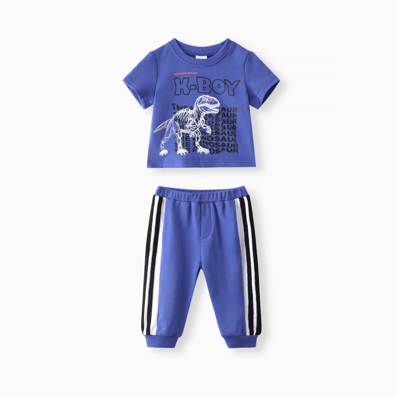 Baby Boy 2pcs Dino Print Tee and Pants Set