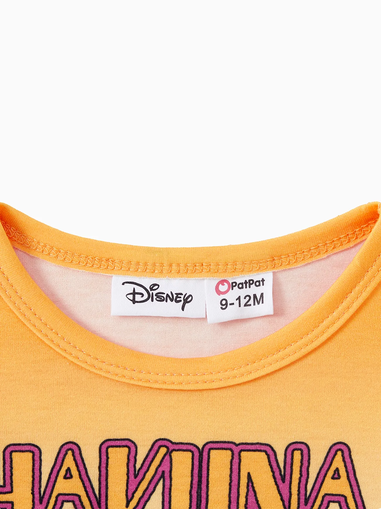 Disney Lion King Family Matching Simba Naia™ Gradient Character Print Short Sleeve T-Shirt/Onesie  Yellow big image 1